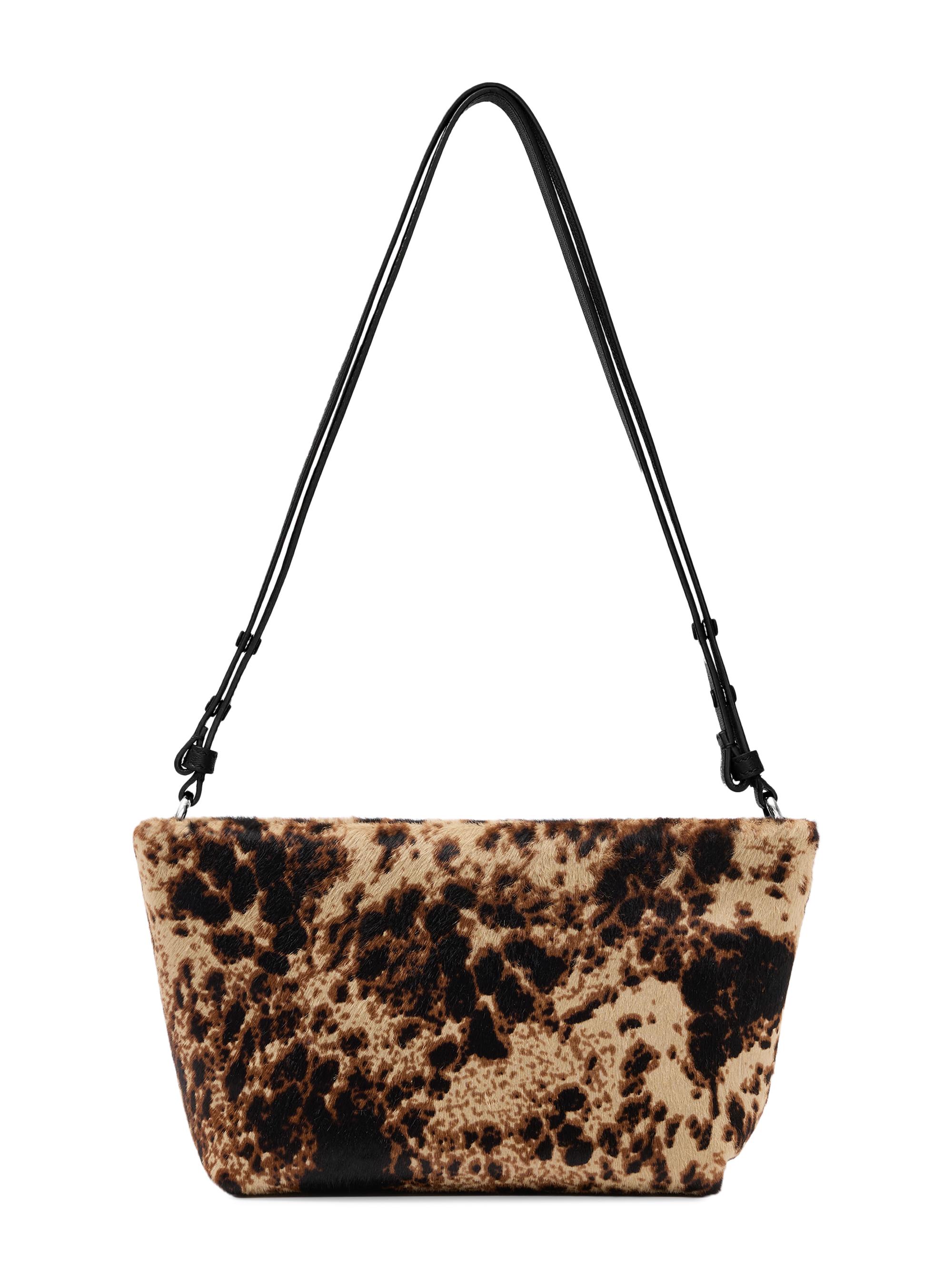 Proenza Schouler Women's Bond Printed Calf-Hair Shoulder Bag - Dark Brown Multi