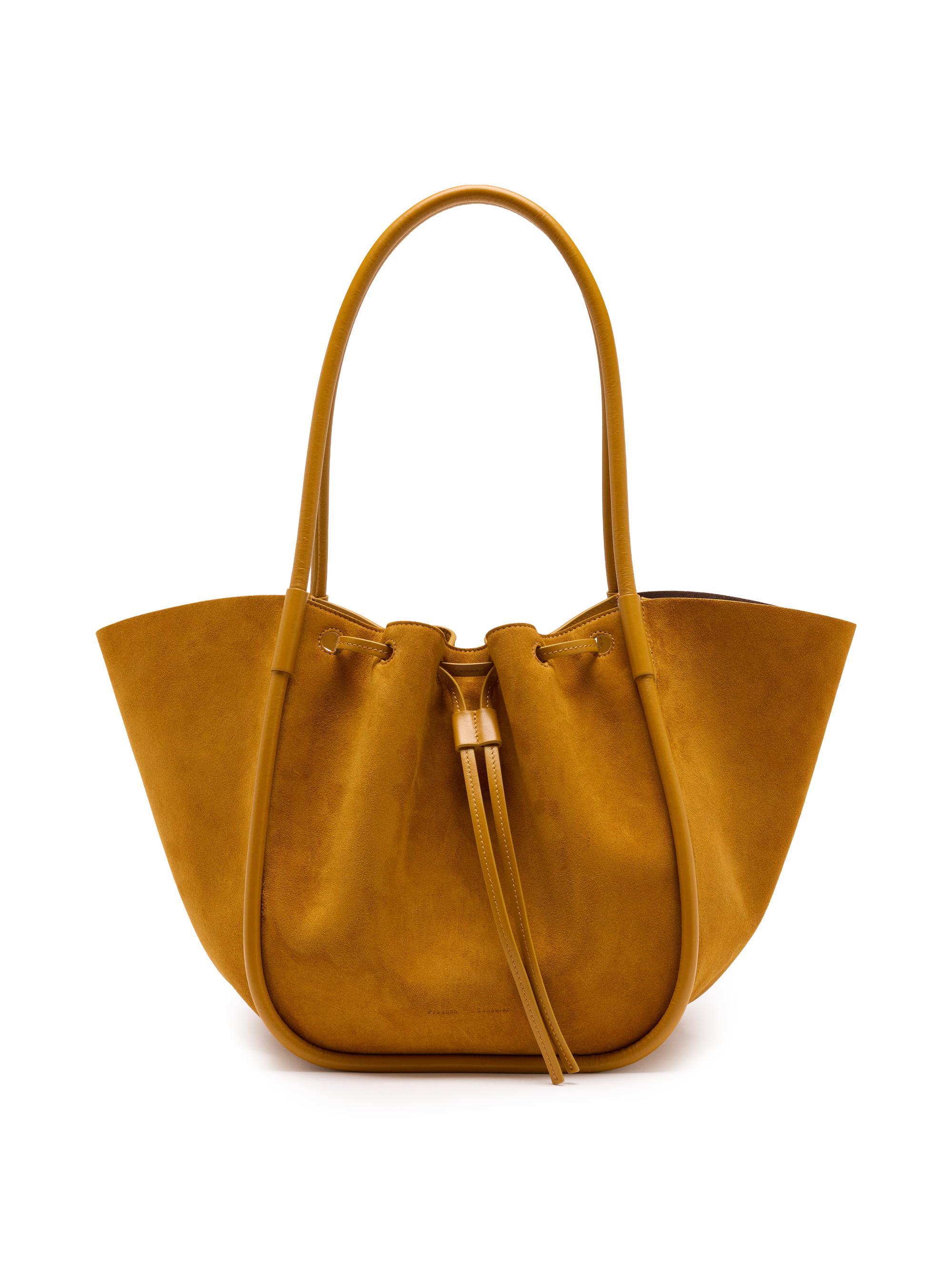 Proenza Schouler Women's  Ruched Suede Tote Bag - Honey