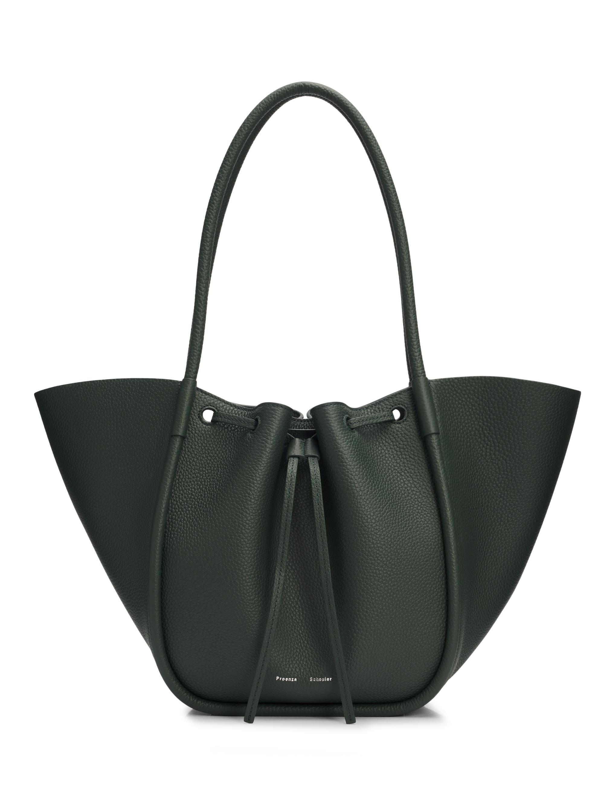 Proenza Schouler Women's  Ruched Leather Tote Bag - Bottle