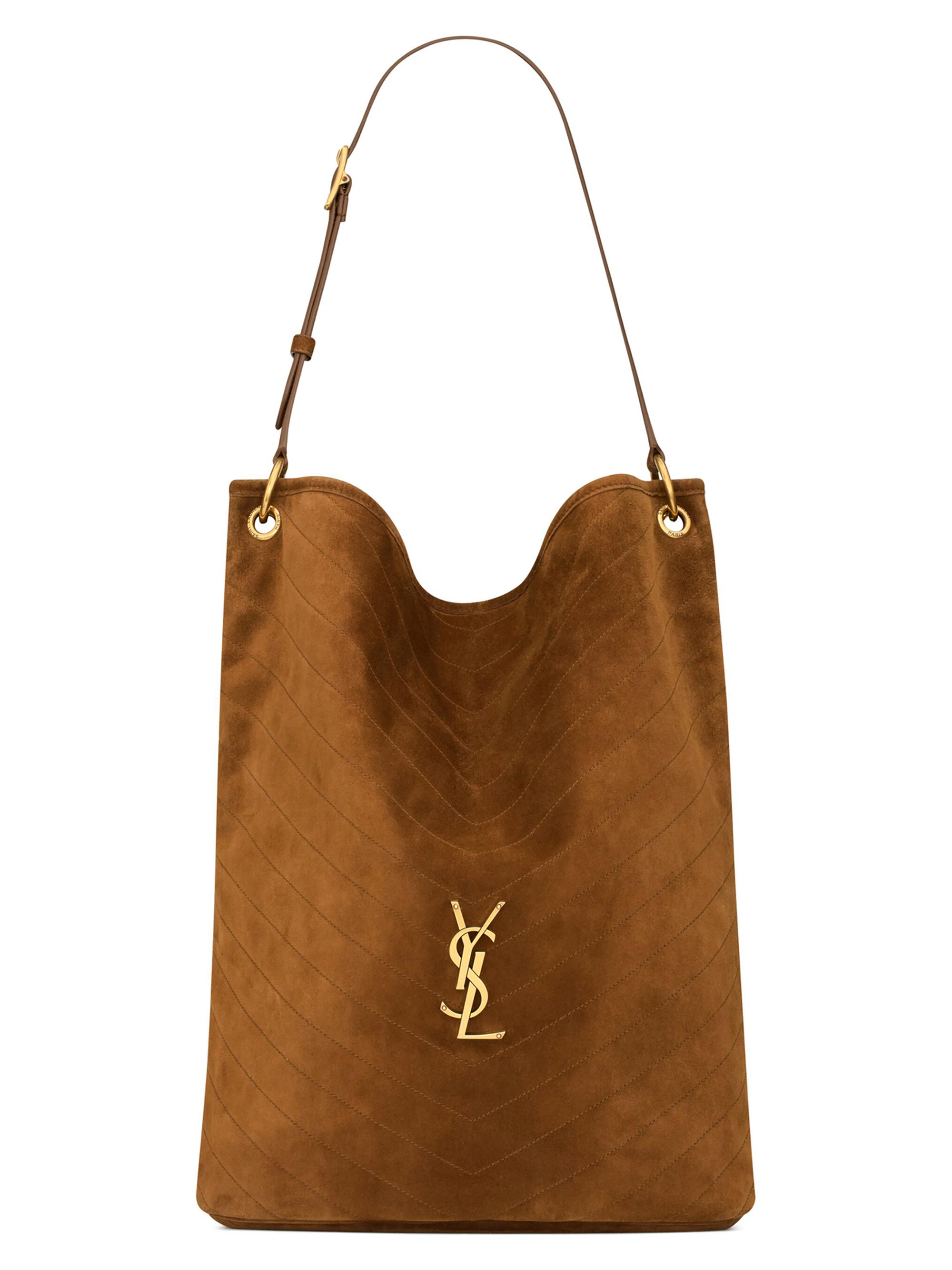 Saint Laurent Niki Supple Bucket in Suede | Saks Fifth Avenue