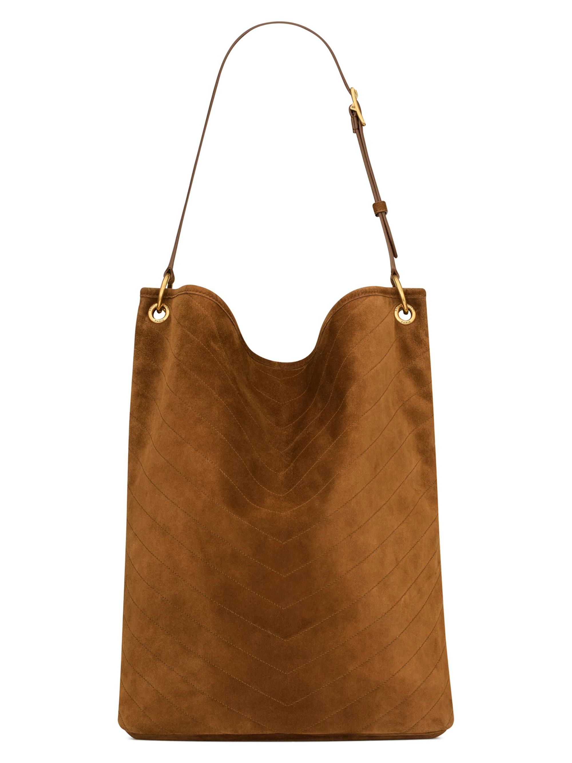 Saint Laurent Niki Supple Bucket in Suede | Saks Fifth Avenue