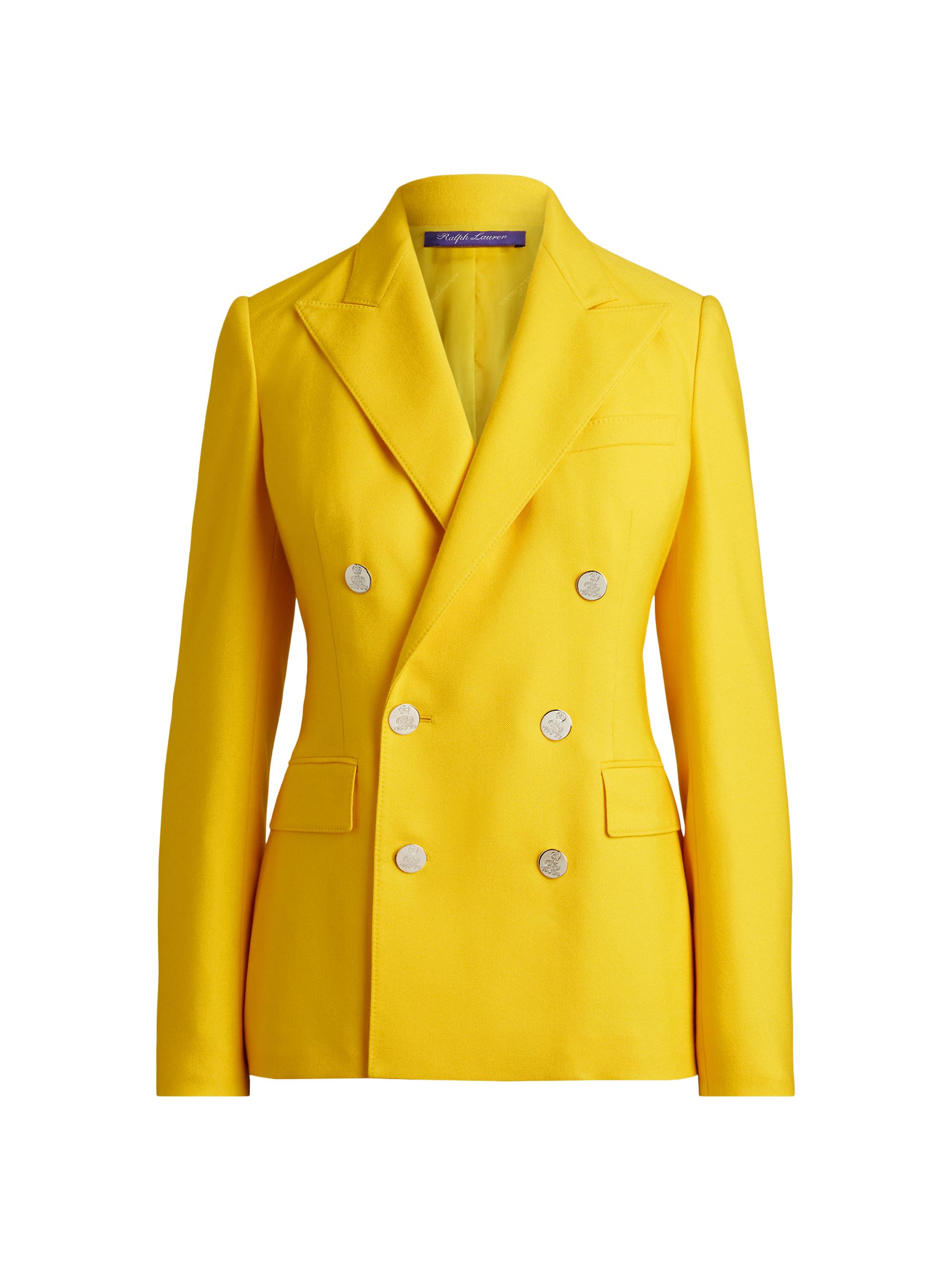 Ralph Lauren Collection Women's Camden Cashmere Double-Breasted Jacket - Racing Yellow