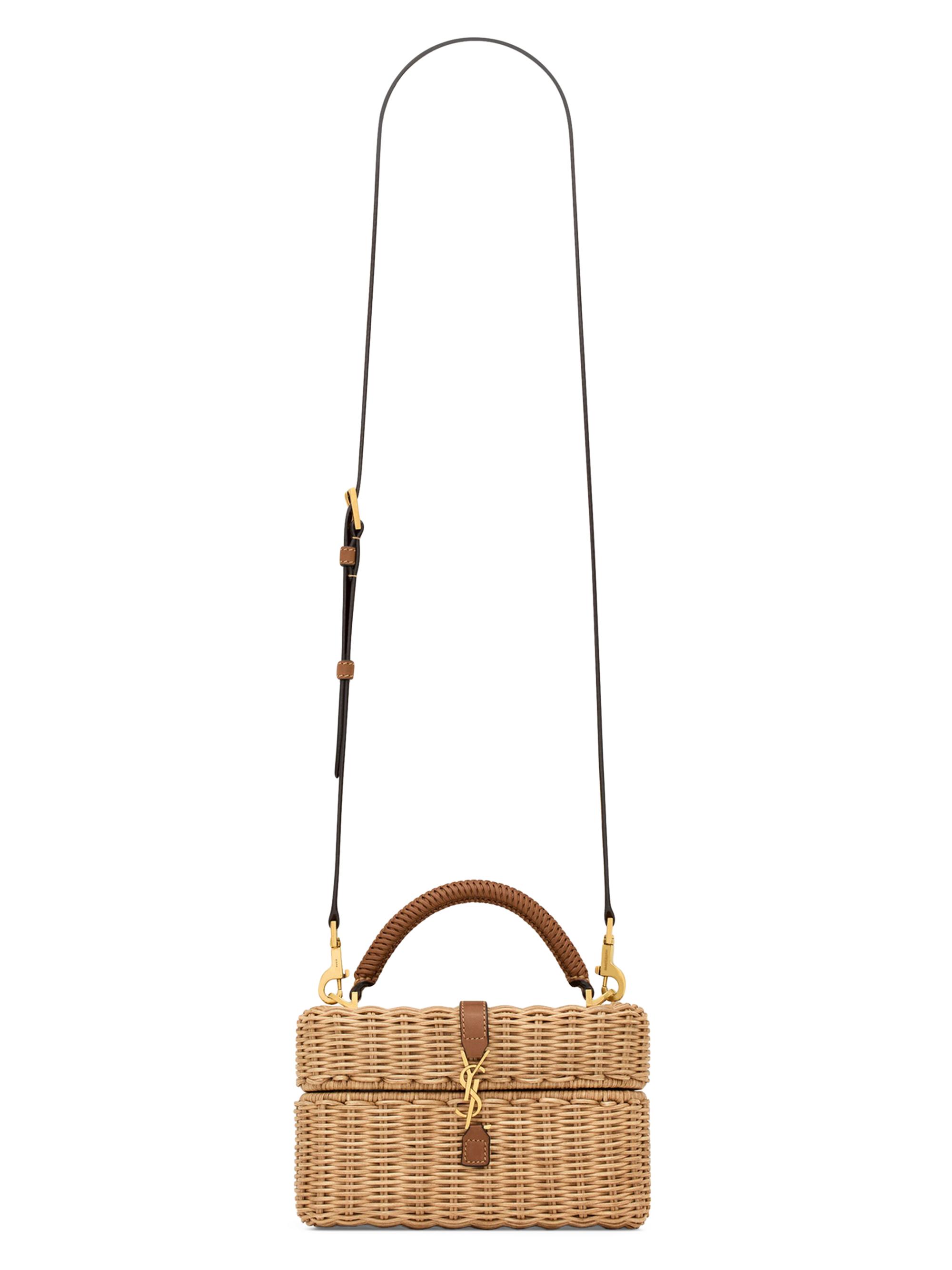 Saint Laurent Women's Gaby Vanity Bag in Osier - Natural And Brick