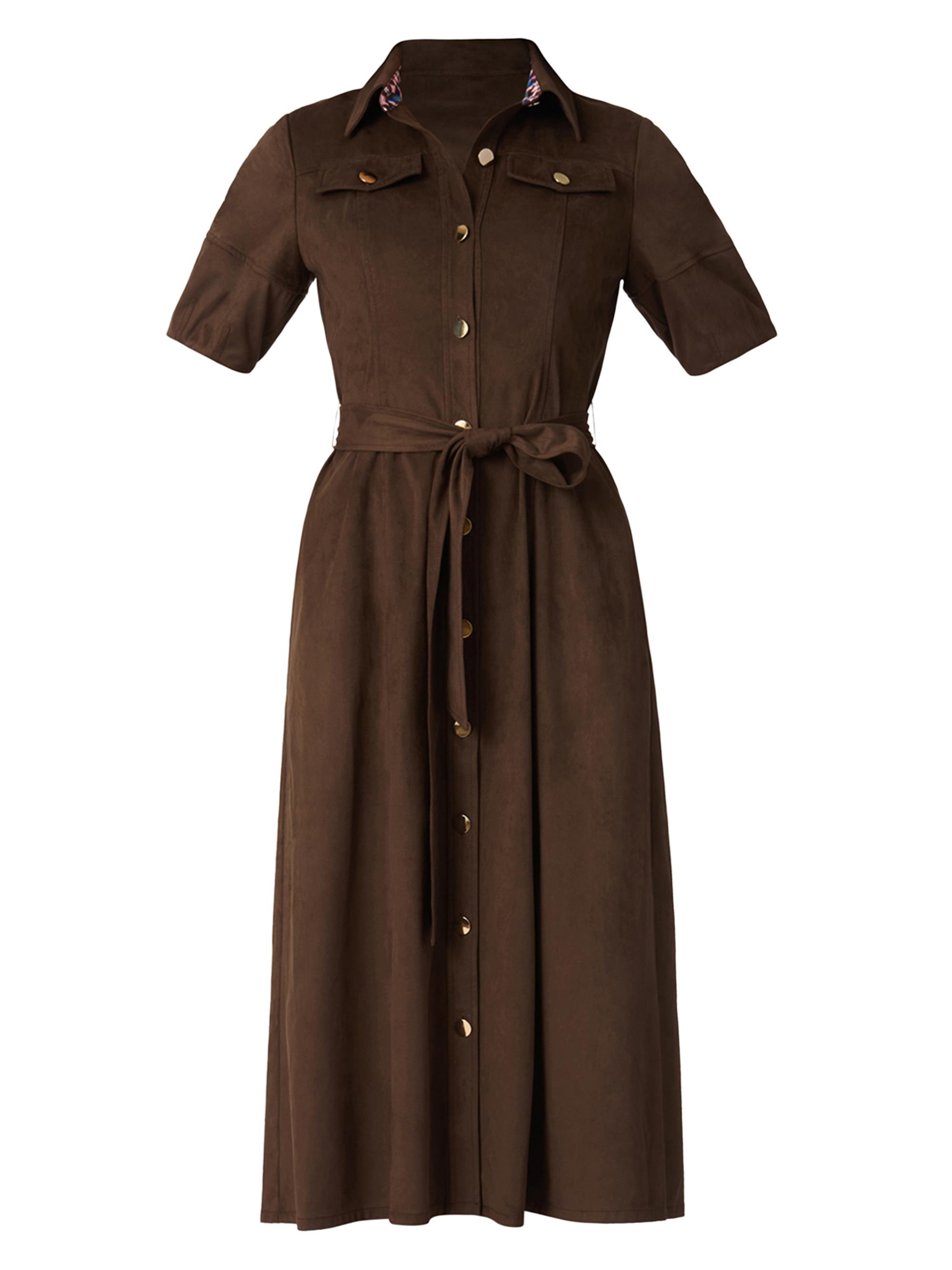 ワンピース Apolina Mara Shirtdress 5-7y Mara Espresso Shirt Dress – Shoshanna
