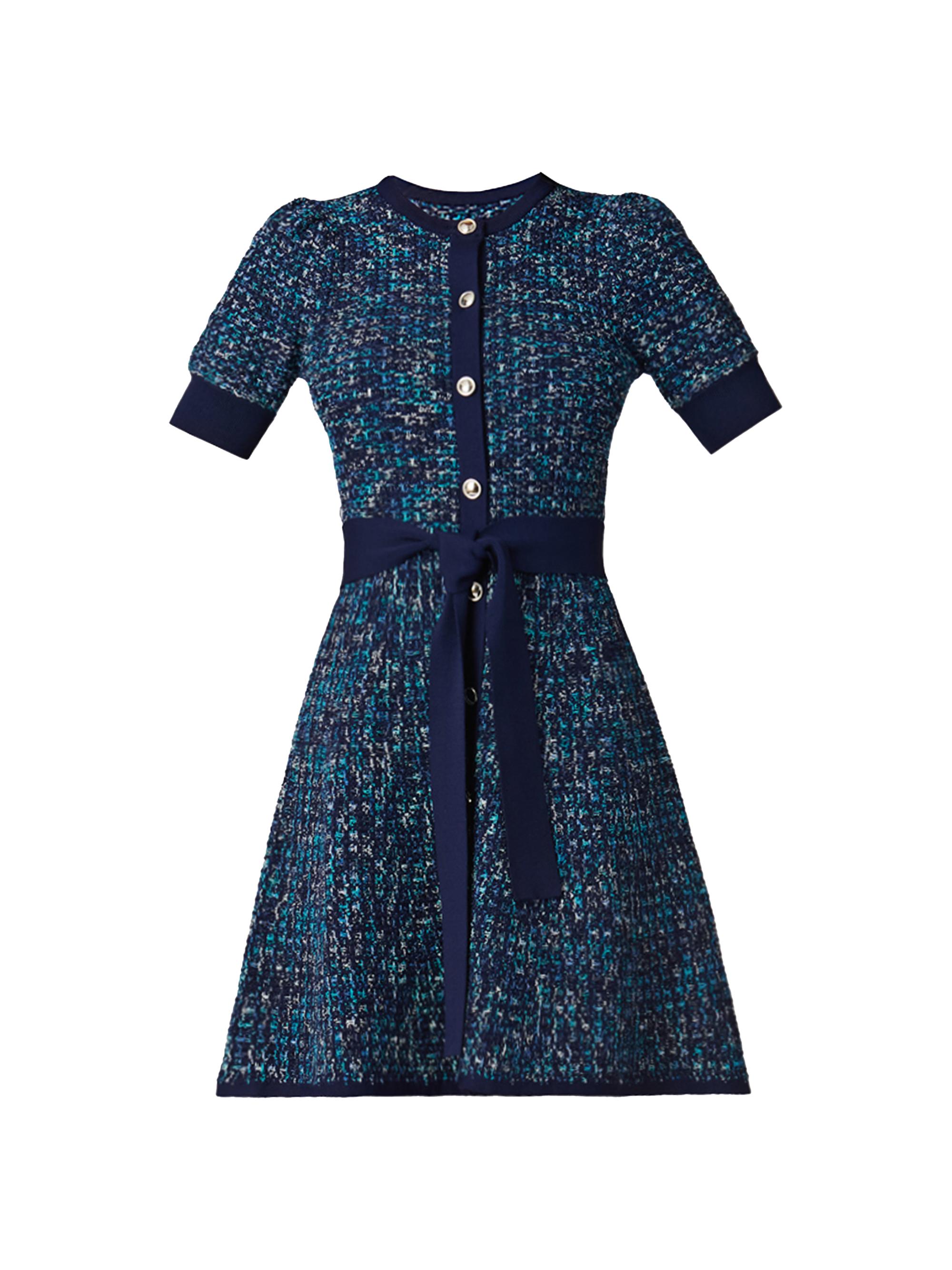 white christmas dresses Ashley Lauren 4806 - Short Tweed Sheath Dress