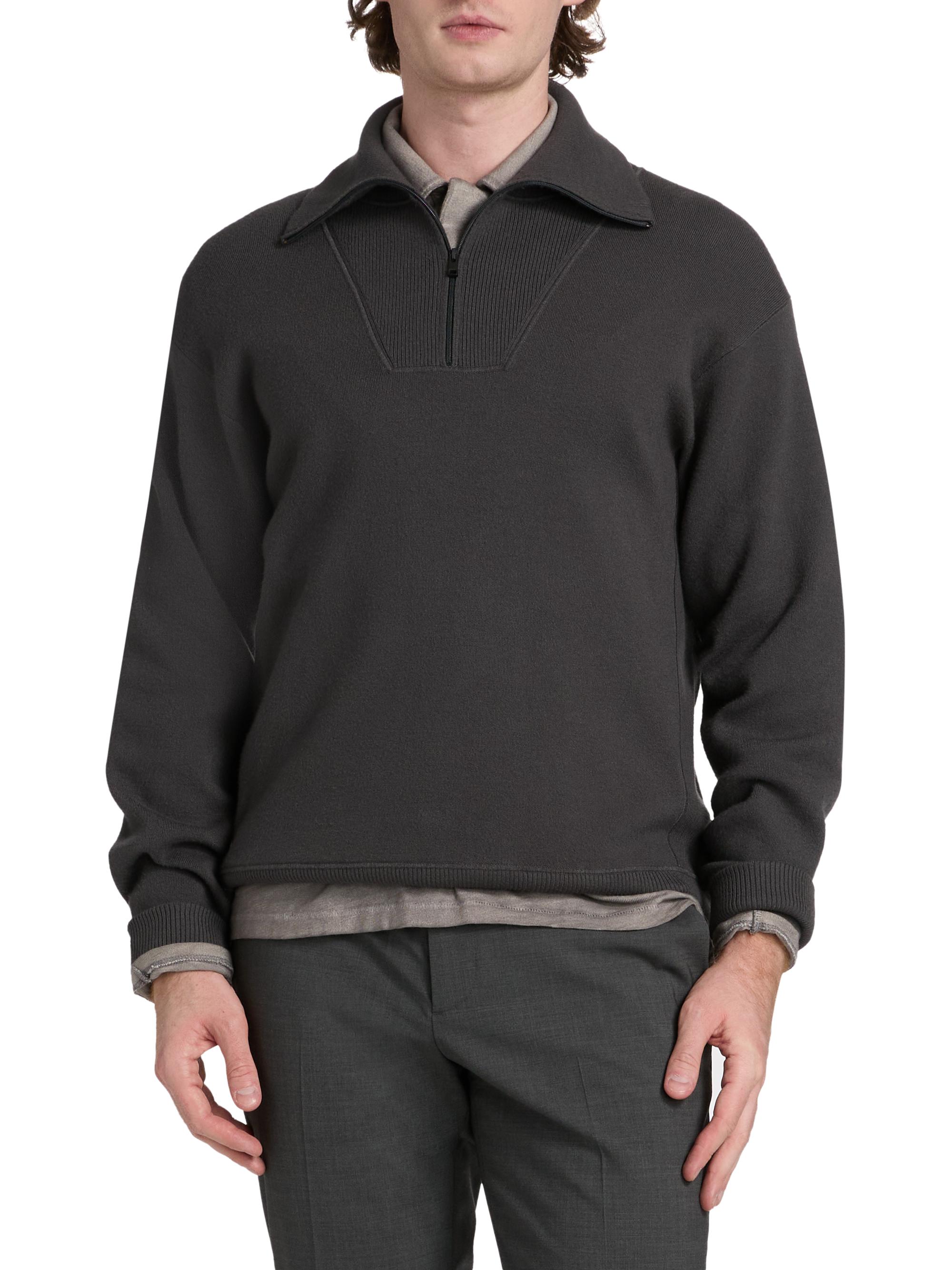 Theory Merino Wool Half-Zip Pullover | Saks Fifth Avenue