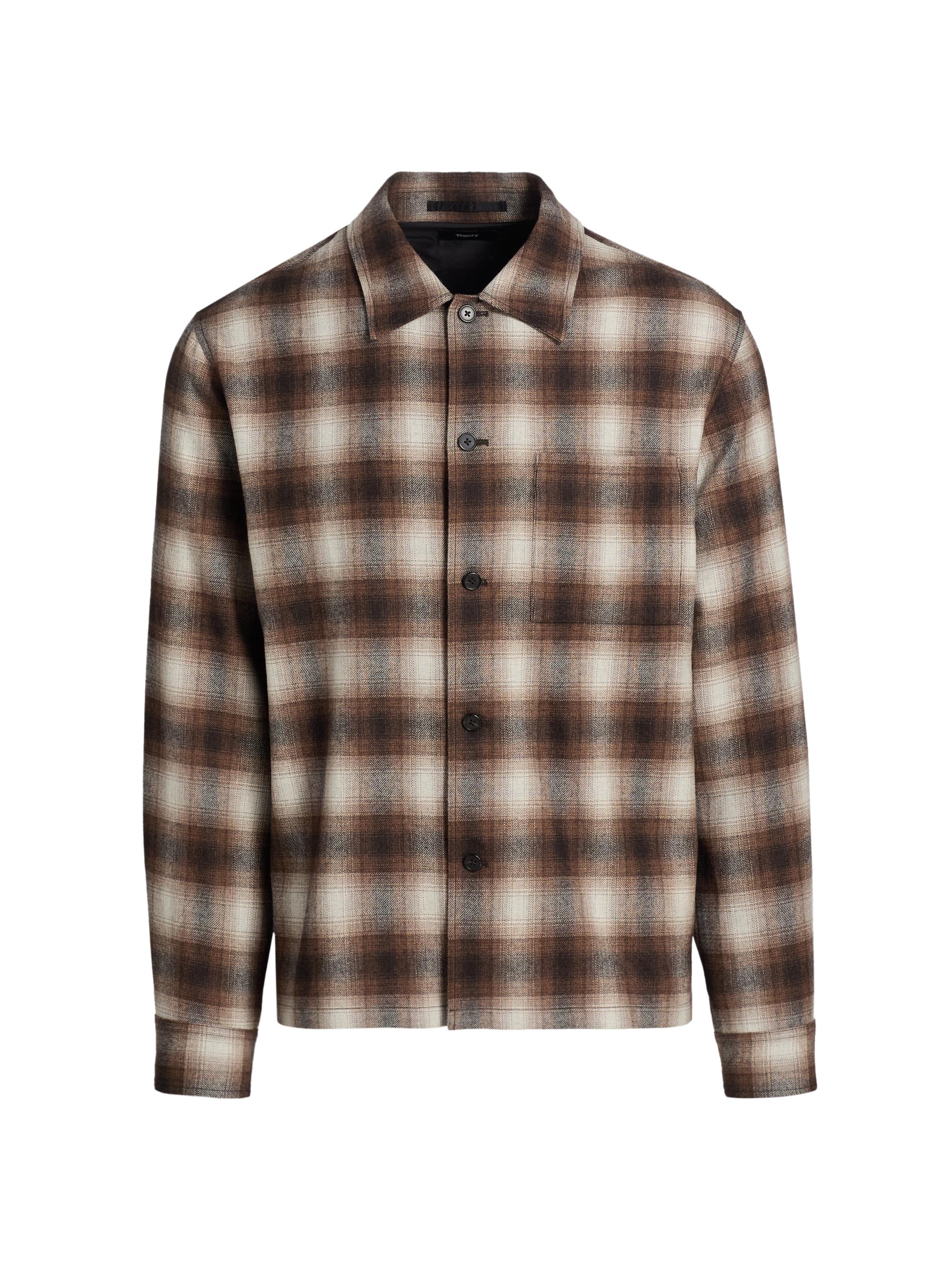 AMI Paris Check Cotton Knit Overshirt | Saks Fifth Avenue