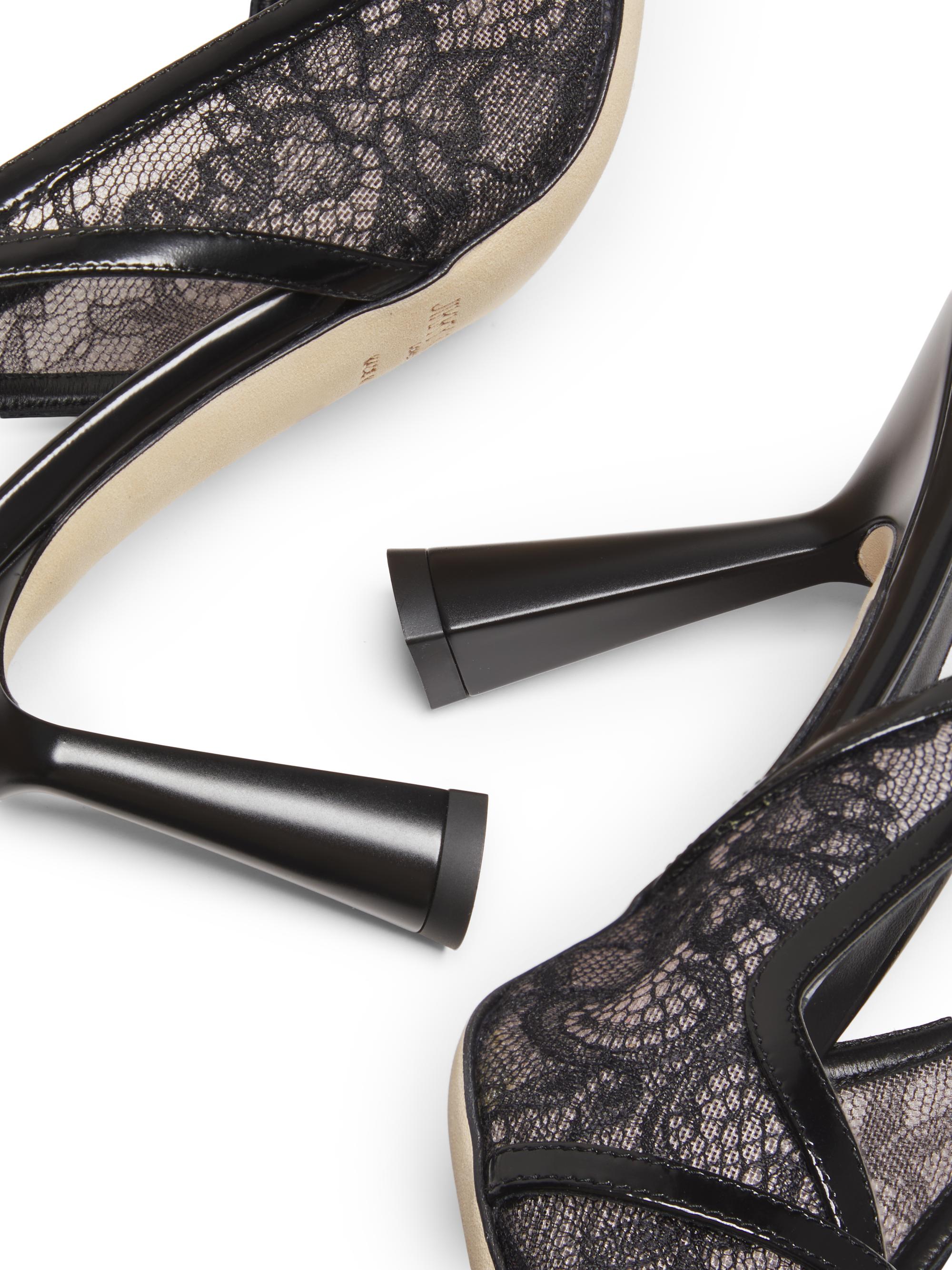 Jimmy Choo Amita 85MM Lace Slingback Pumps | Saks Fifth Avenue