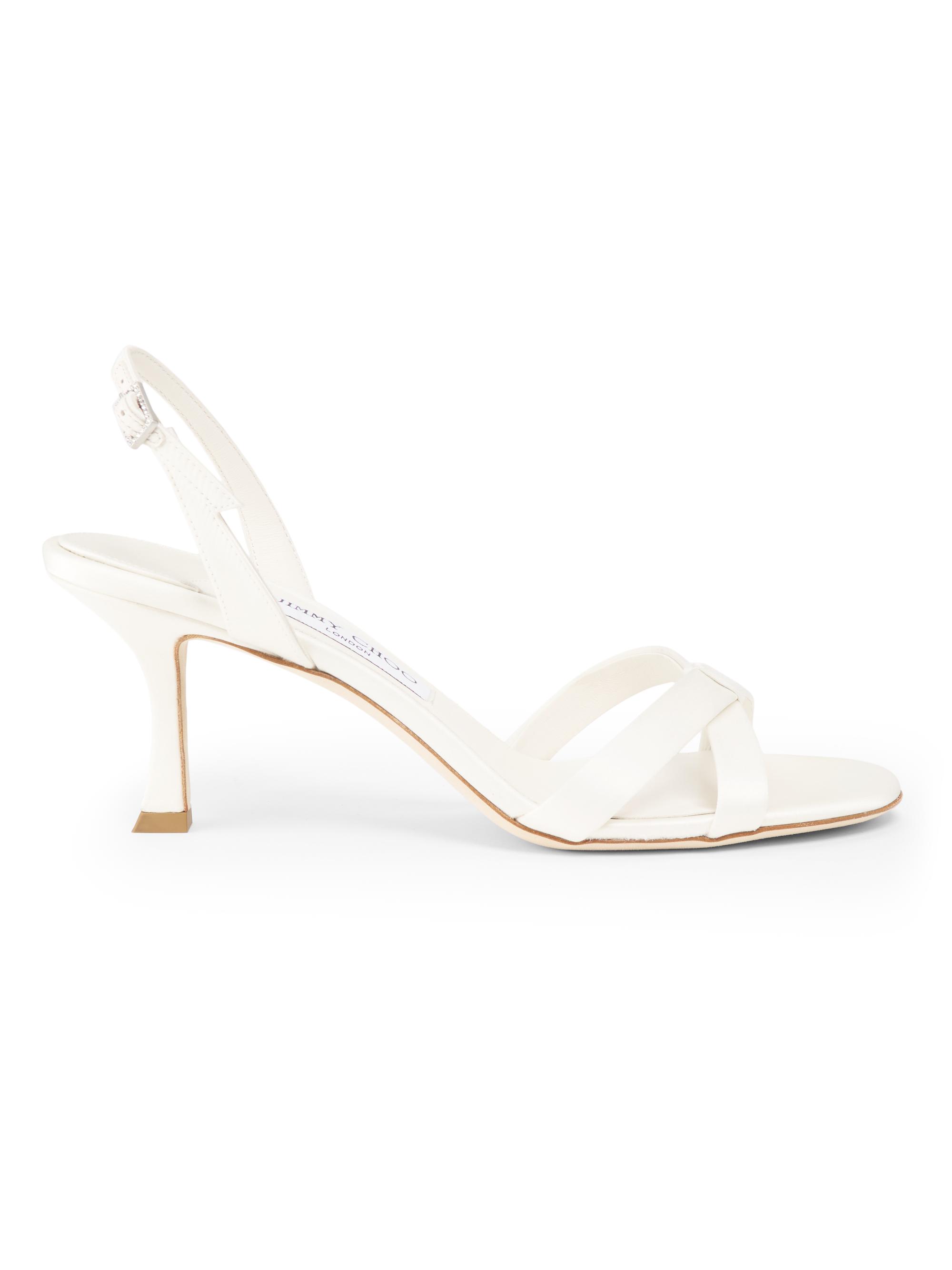 Jimmy Choo Women's Elsy 70MM Satin Slingback Sandals -