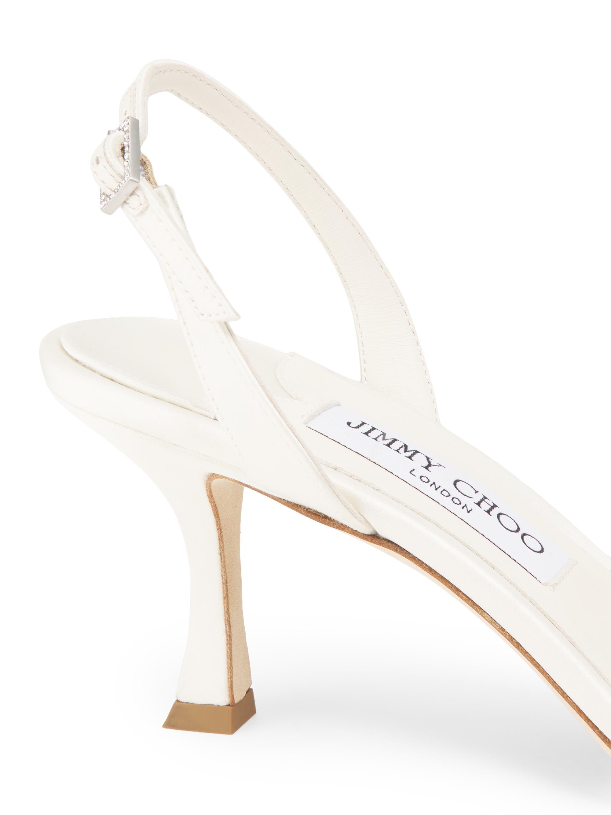 Jimmy Choo Elsy 70MM Satin Slingback Sandals | Saks Fifth Avenue