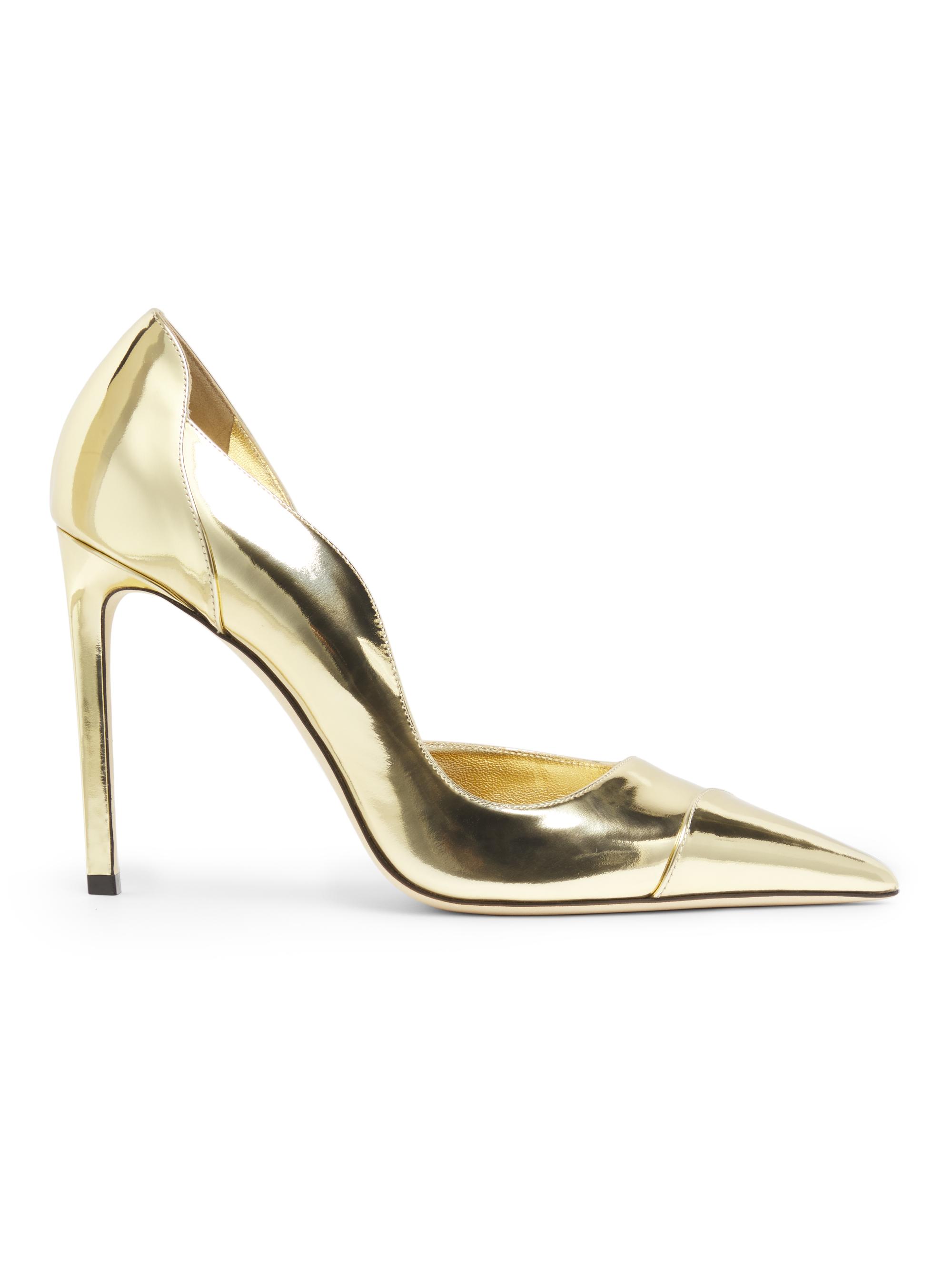 Jimmy Choo Women's Brigitte 100MM Metallic Leather Pumps - Gold