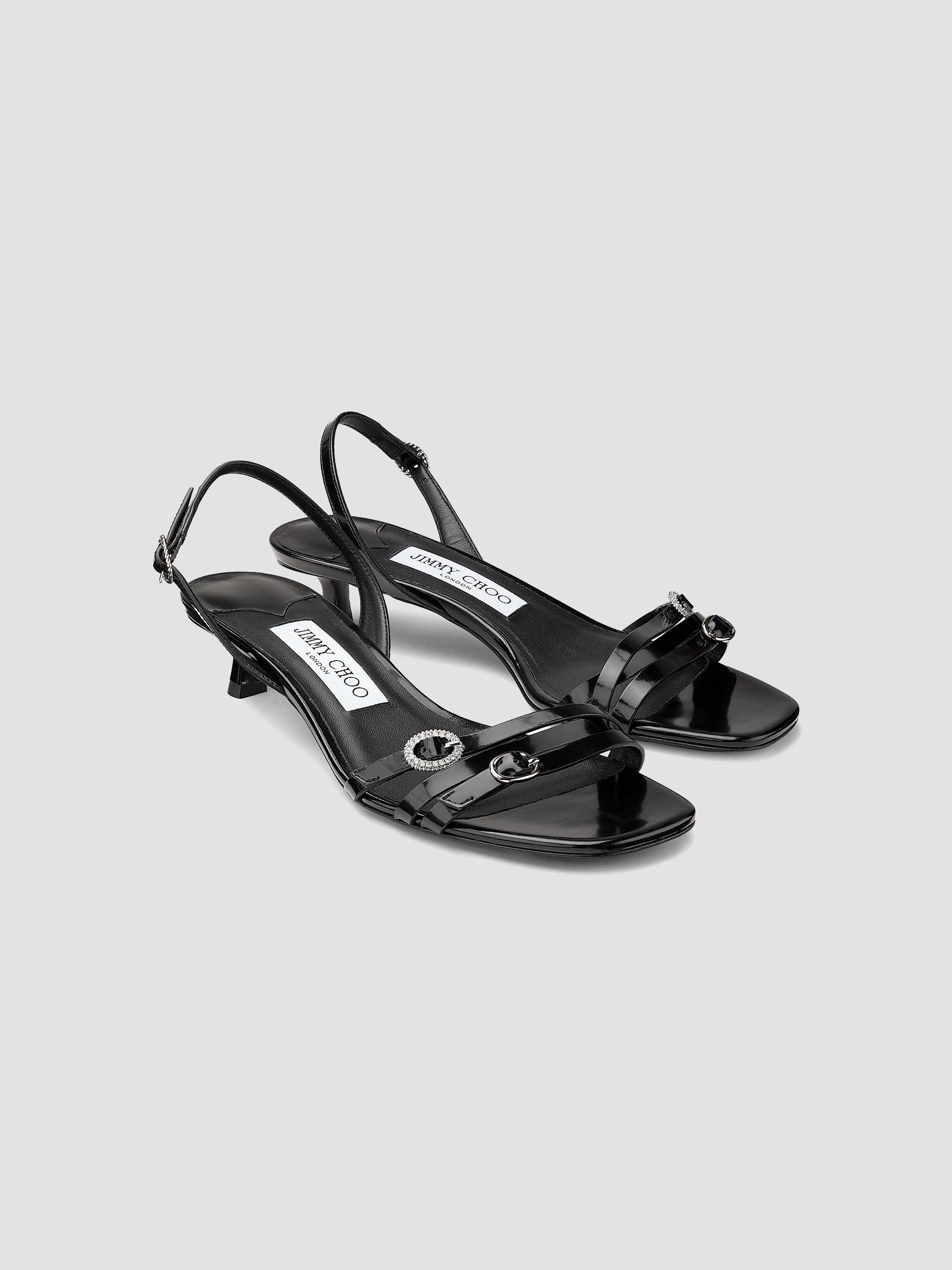 Jimmy Choo Kaira 35MM Spazzolato Leather Sandals | Saks Fifth Avenue