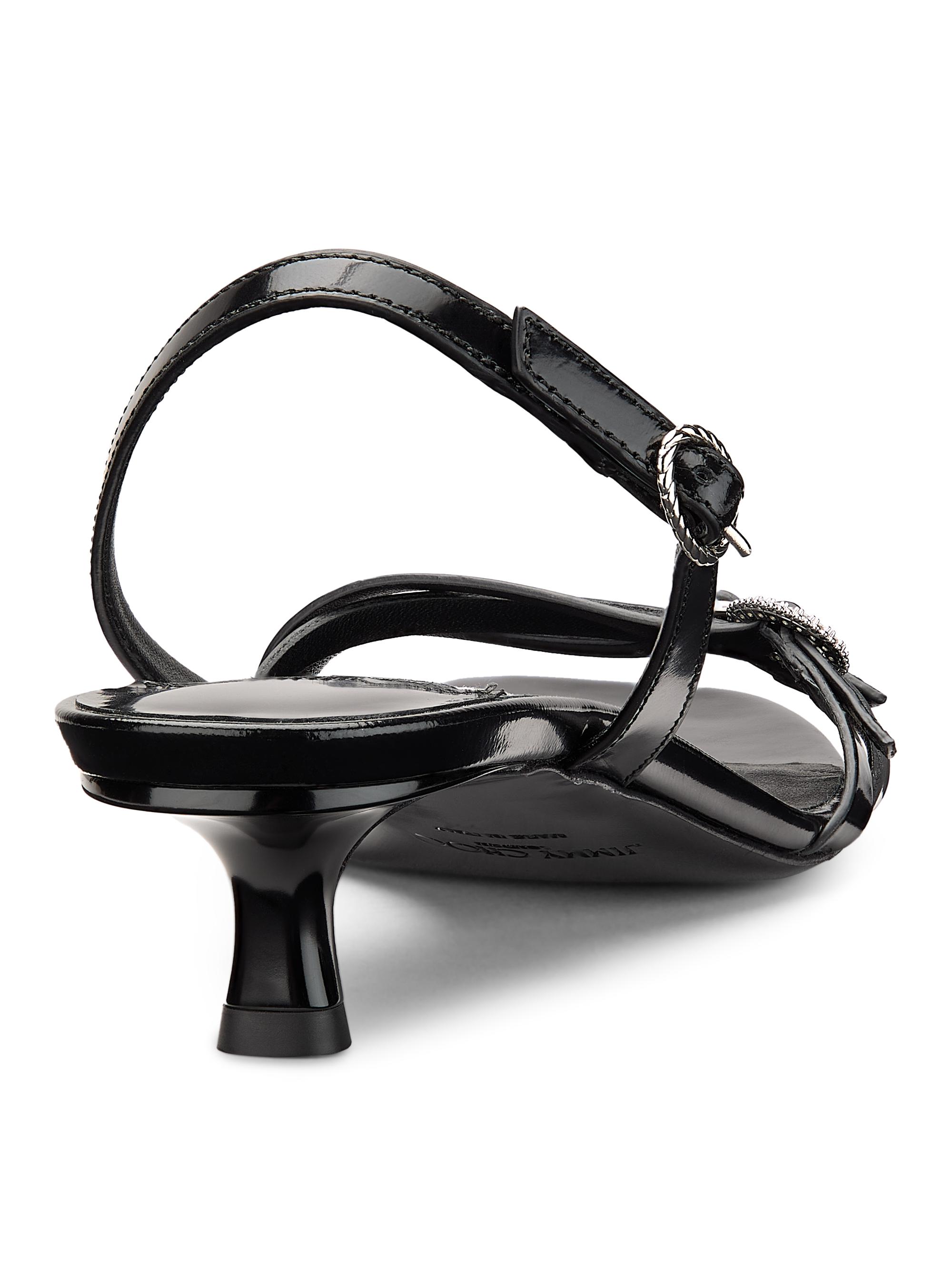 Jimmy Choo Kaira 35MM Spazzolato Leather Sandals | Saks Fifth Avenue