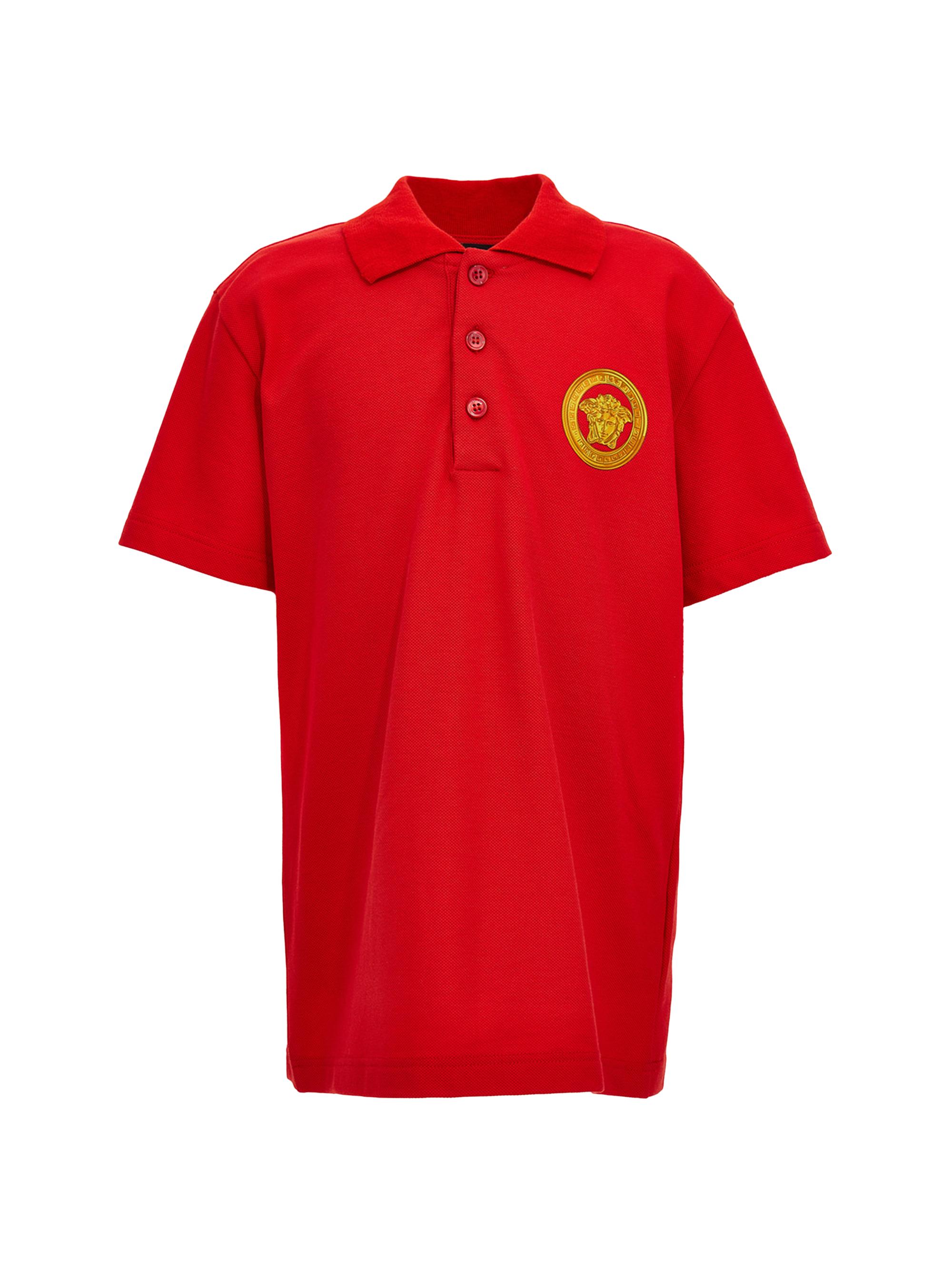 Versace Little Boy's & Boy's Medusa Piqué Polo Shirt - Red
