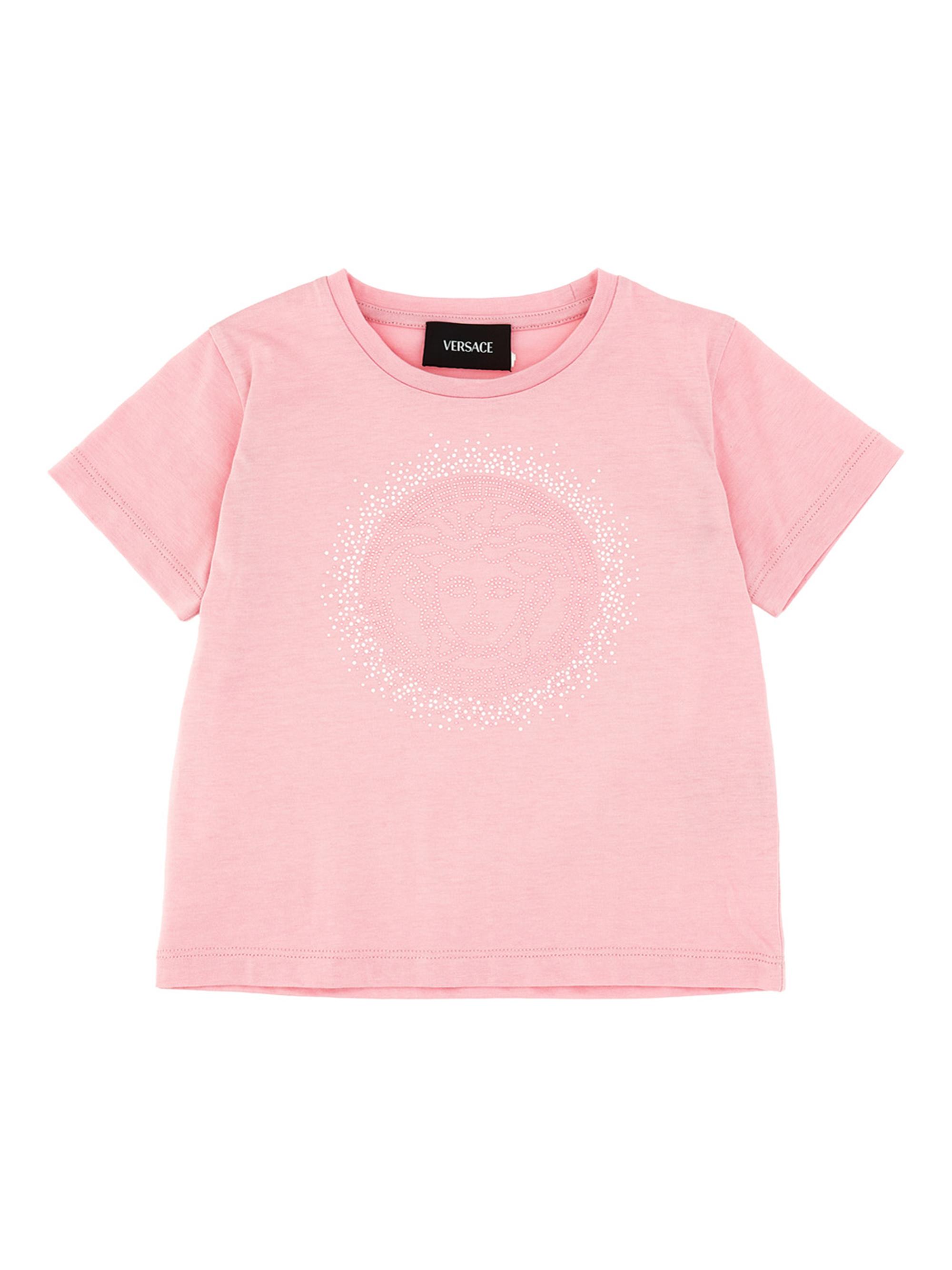 Versace Baby Girl's & Little Girl's Embellished Medusa T-Shirt - Pastel Pink