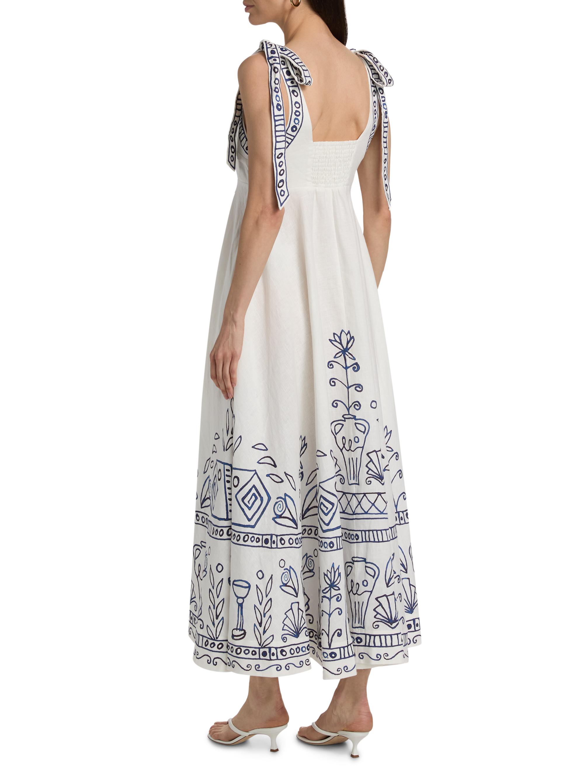 Almais Leela Printed Linen Maxi Dress | Saks Fifth Avenue