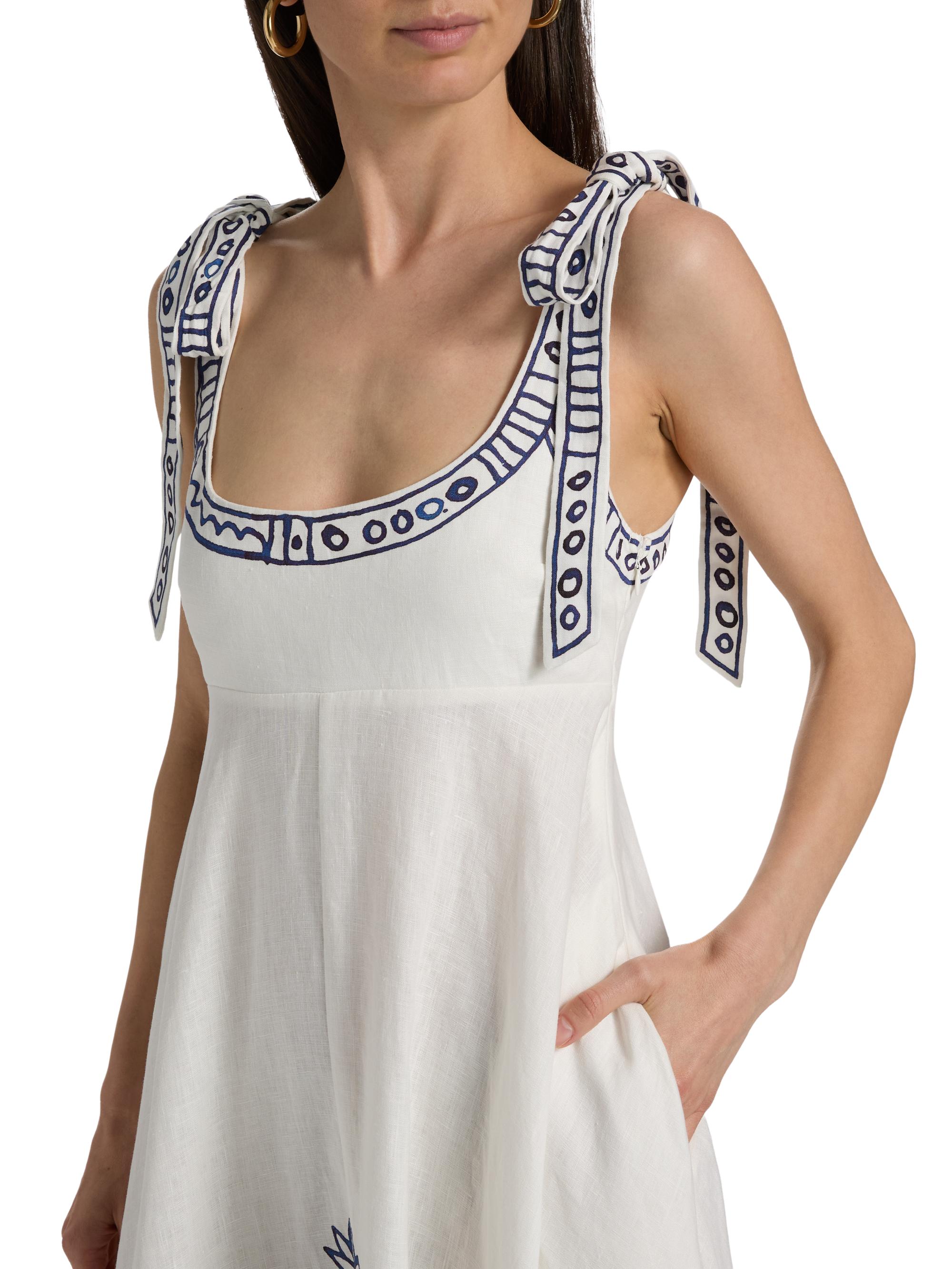 Almais Leela Printed Linen Maxi Dress | Saks Fifth Avenue