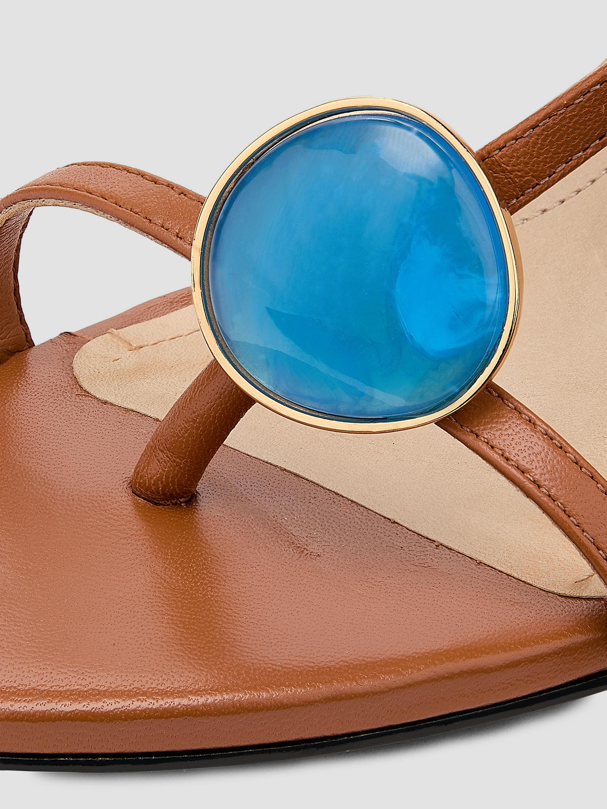 Schutz Azure 100MM Leather Stiletto Sandals | Saks Fifth Avenue