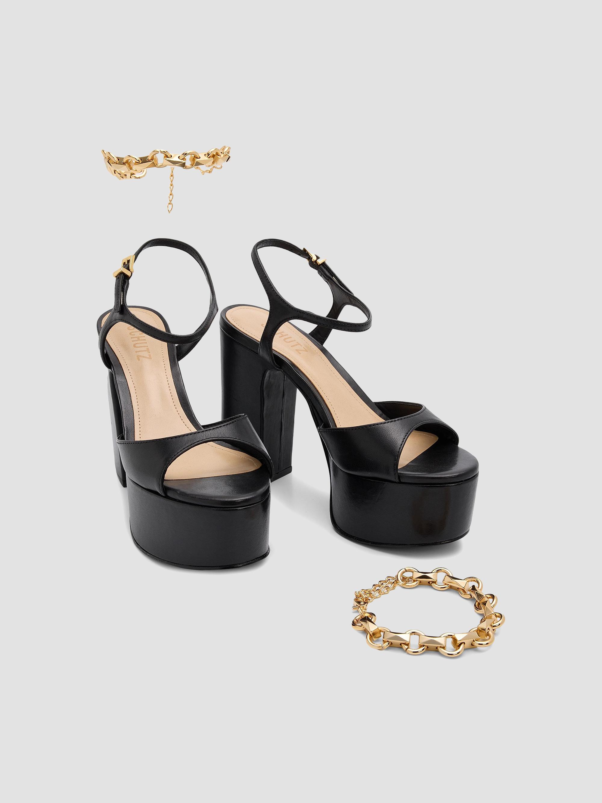 Schutz Lys 120MM Leather Platform Sandals | Saks Fifth Avenue