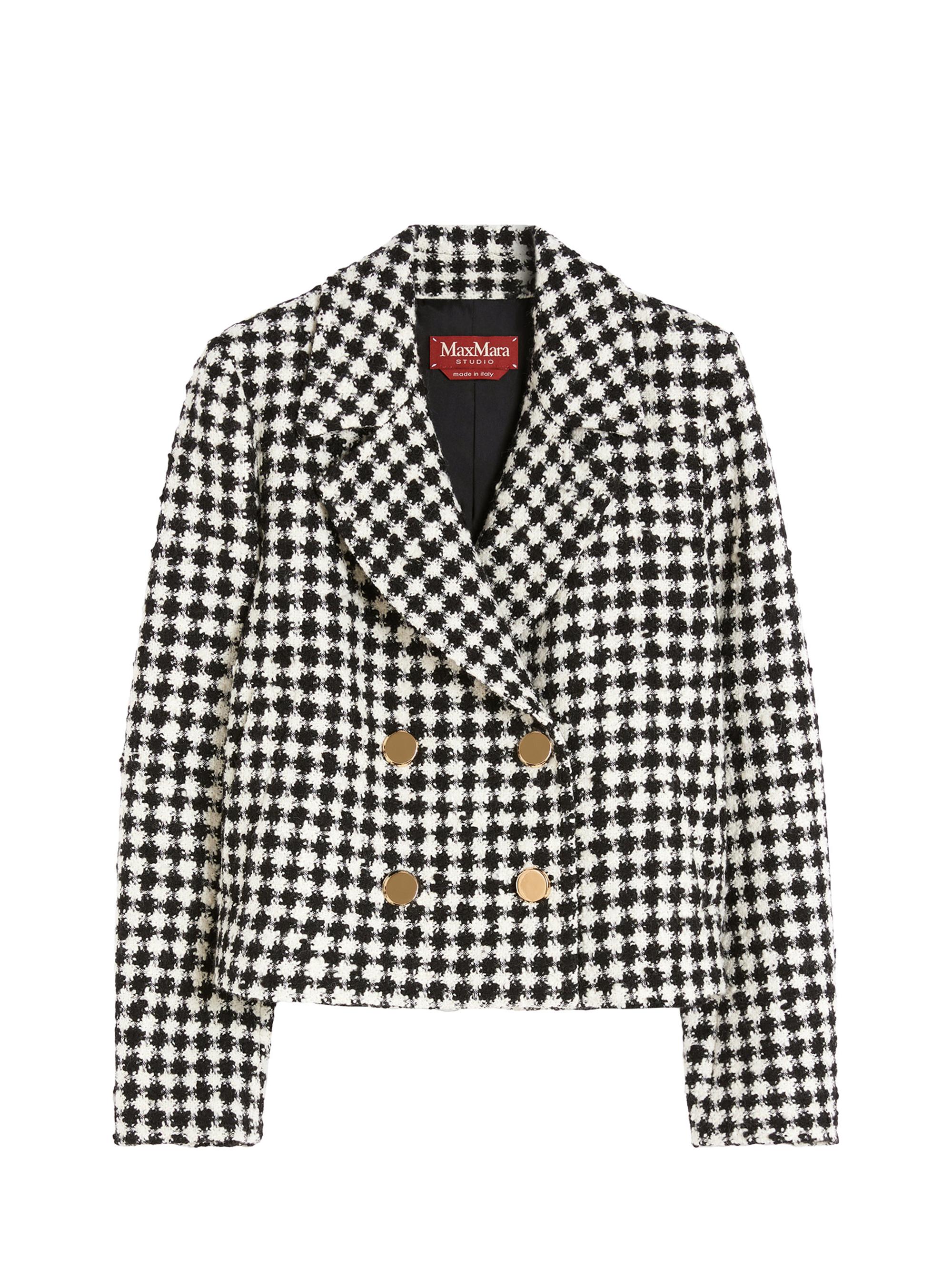 Max Mara Women's Wool Blend Boxy Jacket - White Black