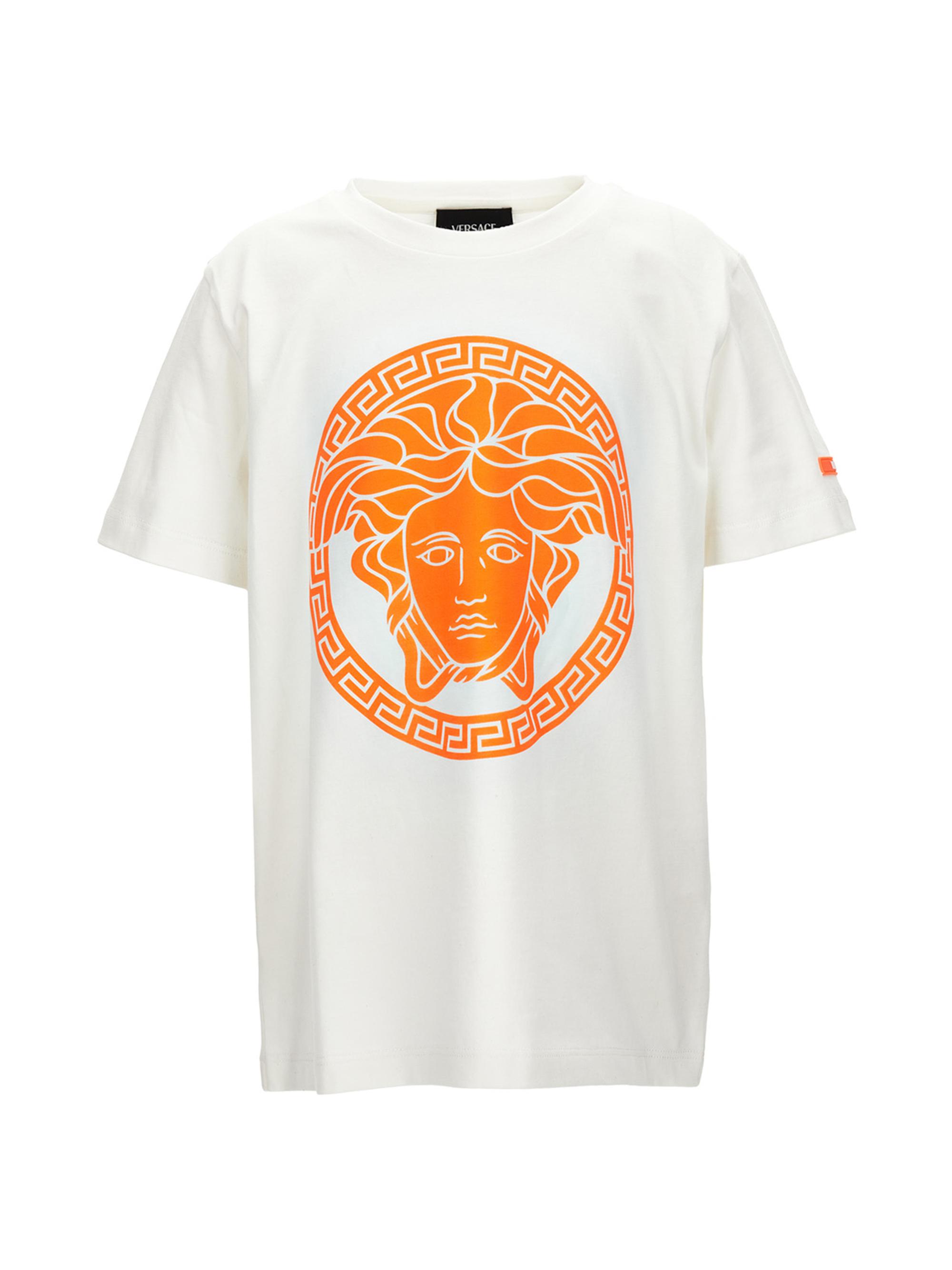 Versace Little Boy's & Boy's Medusa Print Jersey T-Shirt - White