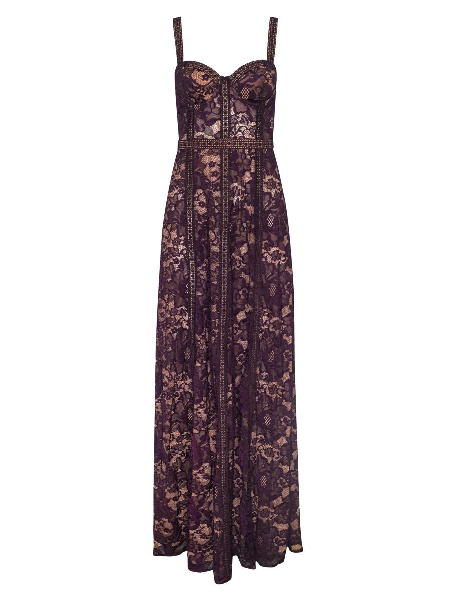 black lace embroidered dress Baltic Born Womens Kendra Embroidered Dress | Black main image 0