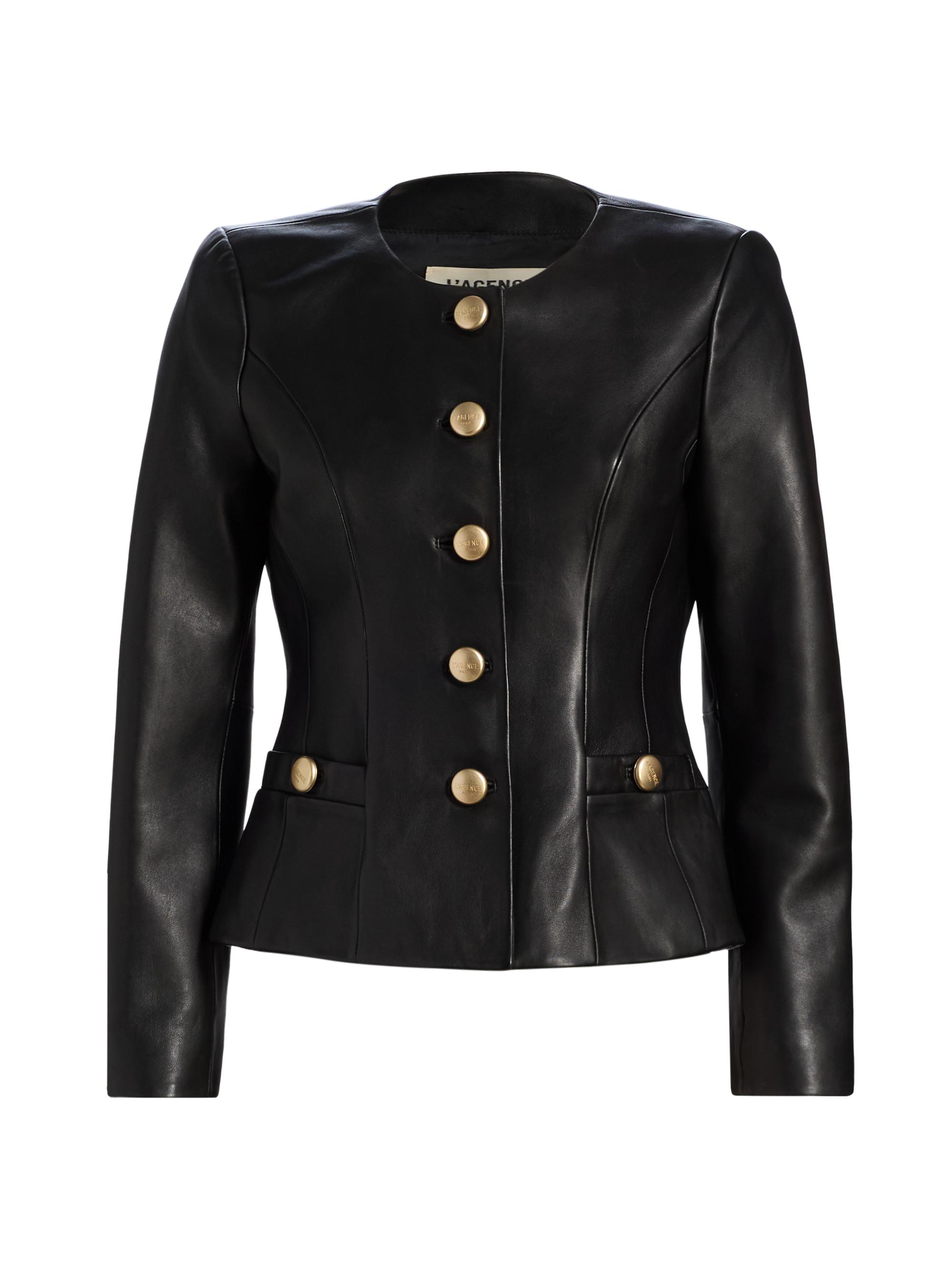 Derek Lam 10 Crosby Franklin Double-Breasted Leather Jacket | Saks