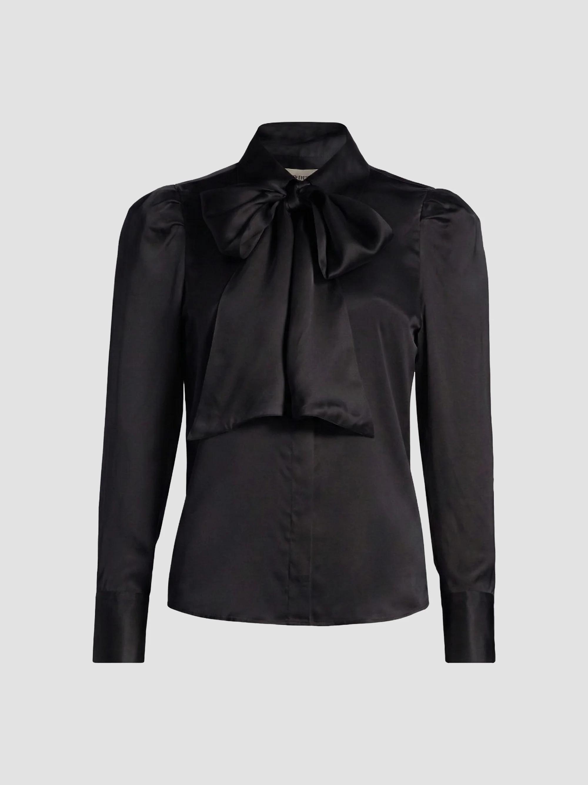 Zadig & Voltaire Tilan Satin Long-Sleeve Blouse | Saks Fifth Avenue