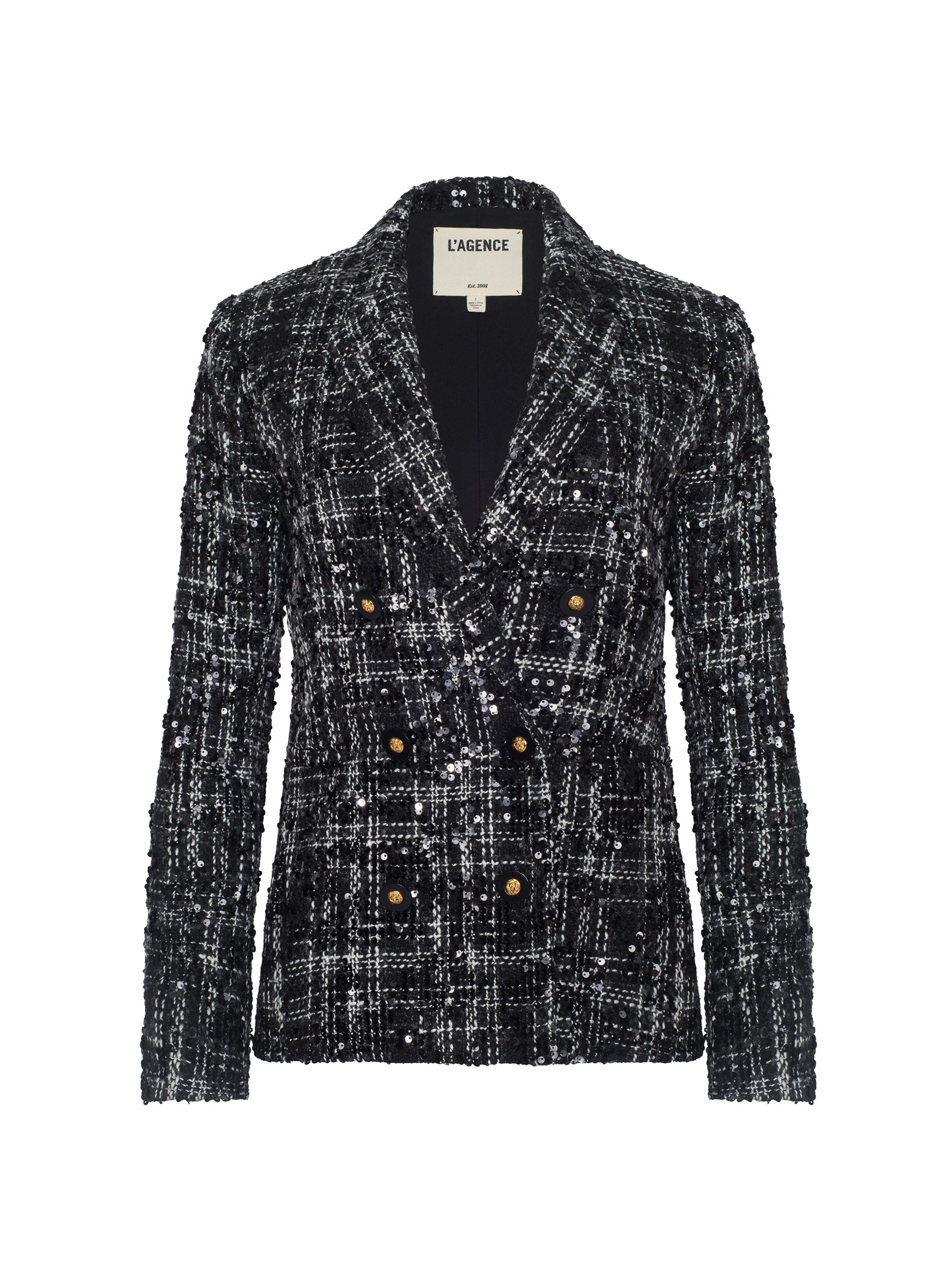 L'AGENCE Chamberlain Tweed Blazer | Saks Fifth Avenue