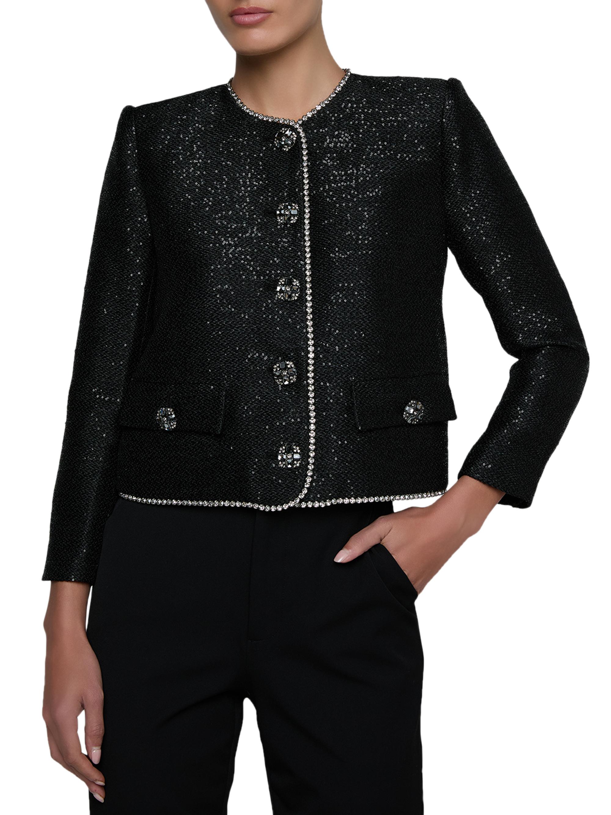L'AGENCE Zell Sequined Tweed Jacket | Saks Fifth Avenue
