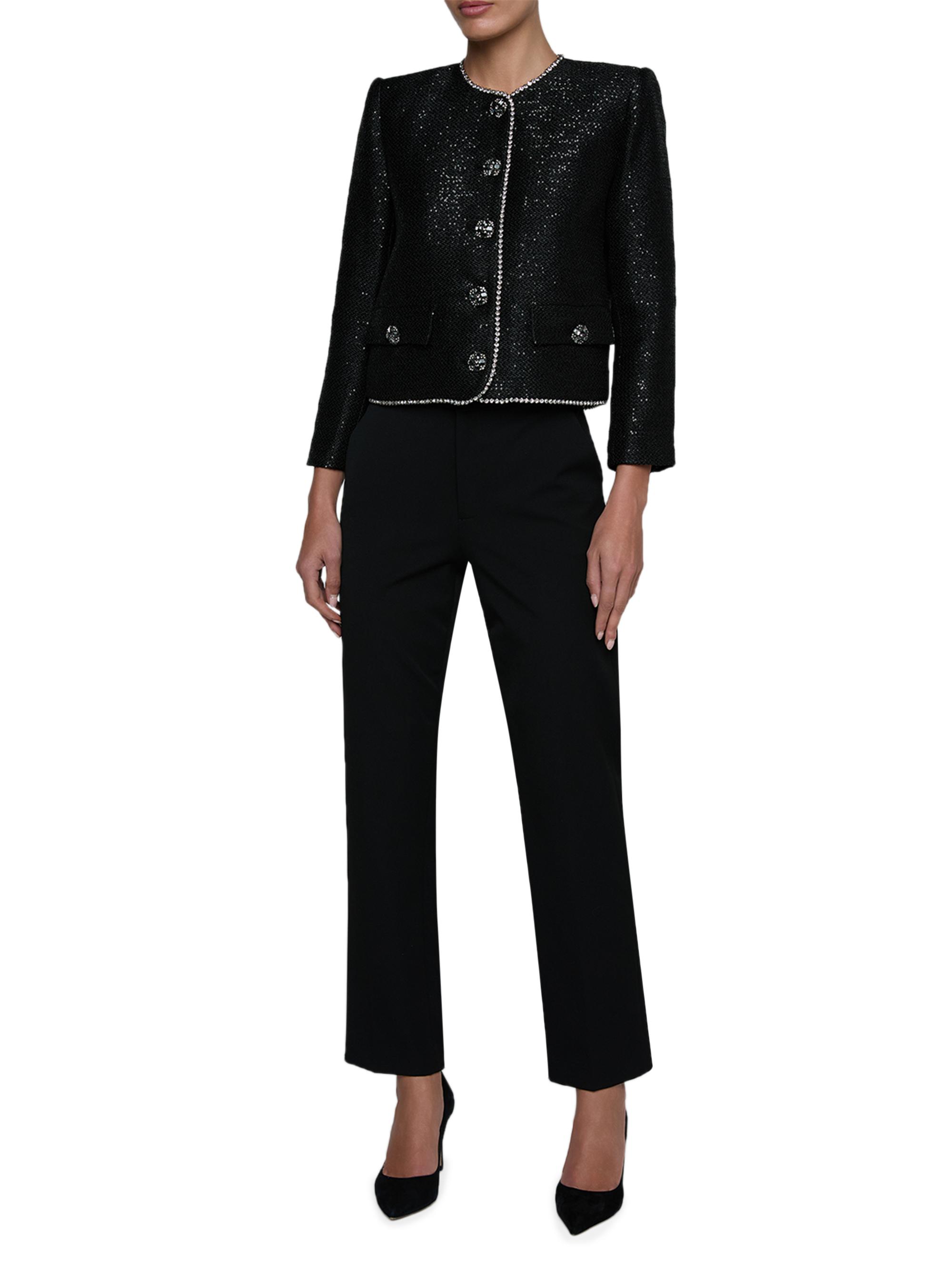 ❁ JURGENLEHL ウール・シルクツイードジャケット L'AGENCE Zell Sequined Tweed Jacket | Saks Fifth Avenue