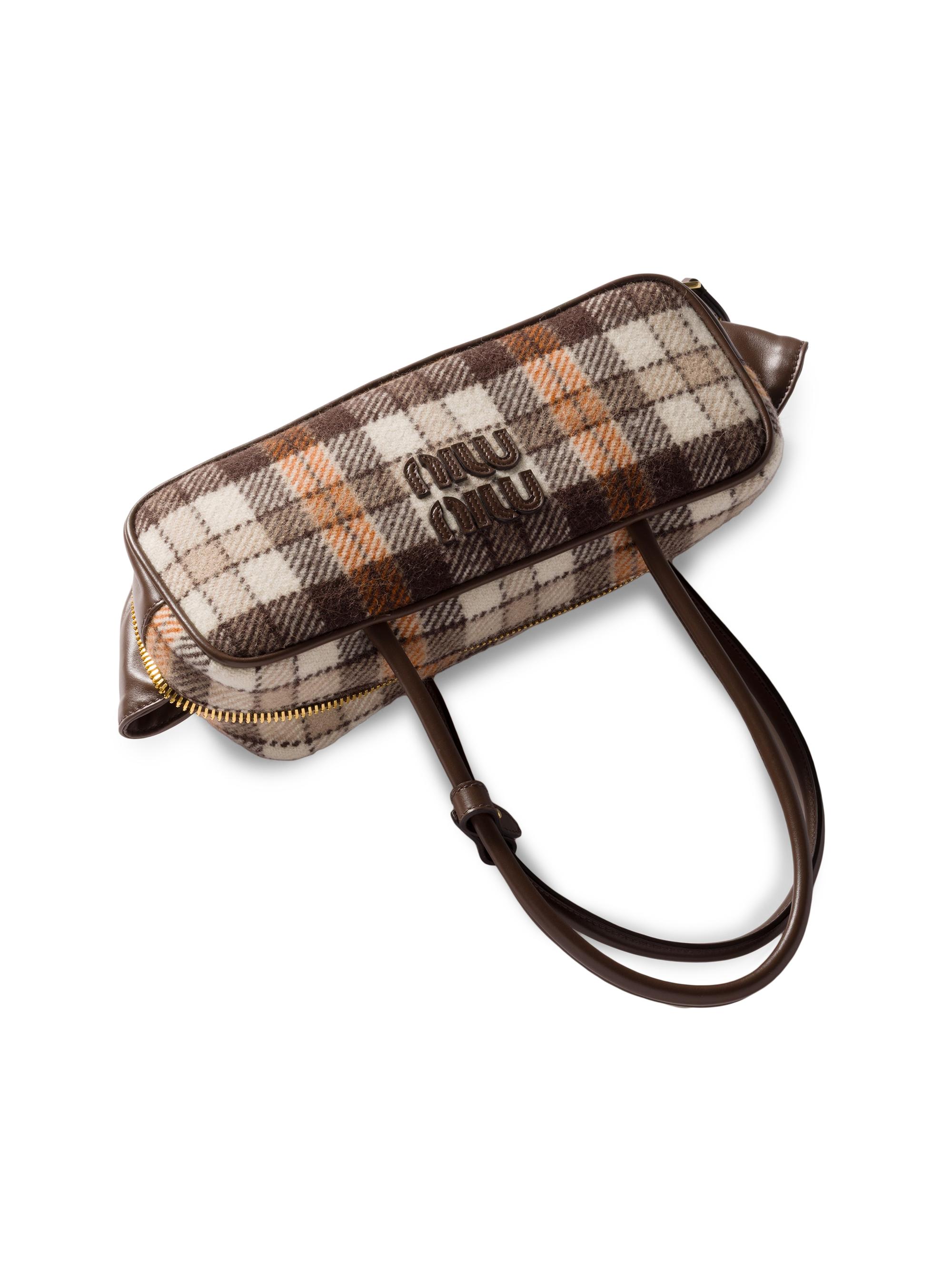 Miu Miu Beau Plaid Top Handle Bag | Saks Fifth Avenue