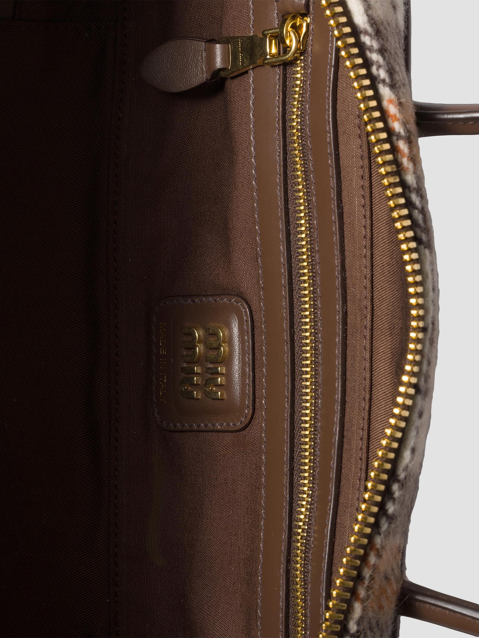 Miu Miu Beau Plaid Top Handle Bag | Saks Fifth Avenue