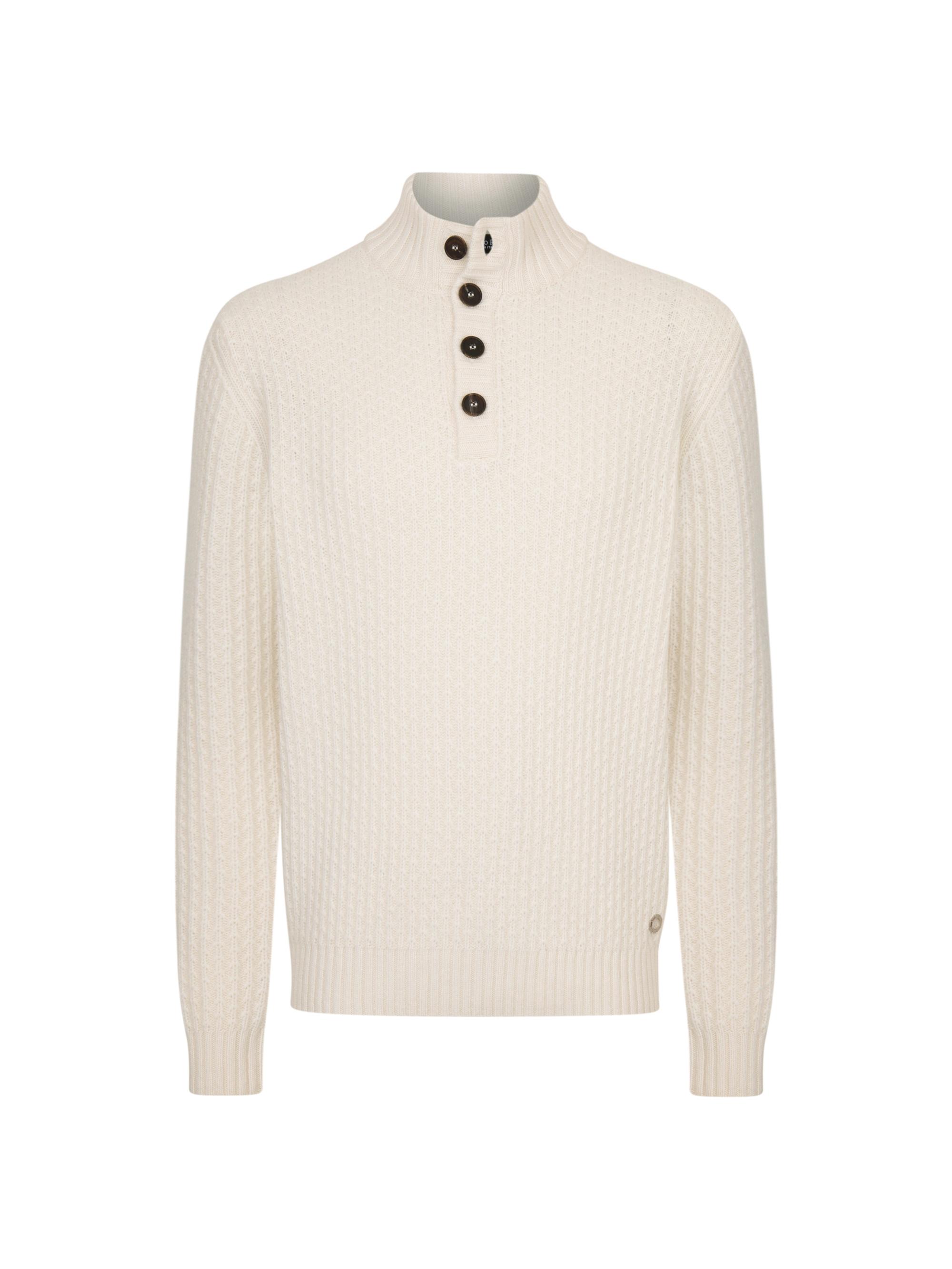 Stefano Ricci Men's Essential Mockneck Sweater - White