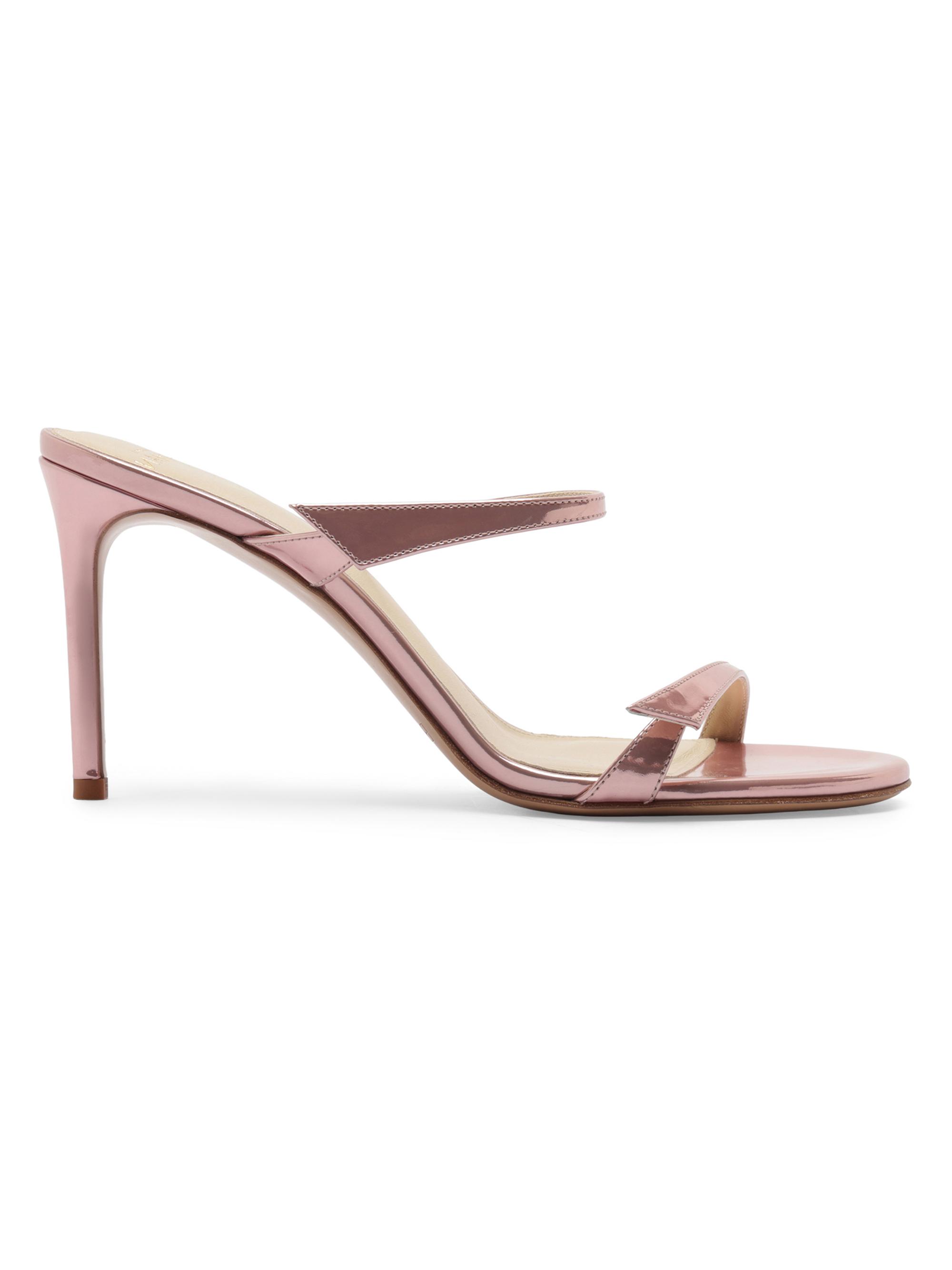 Alexandre Birman Women's Tita 85MM Metallic Leather Sandals - Pink