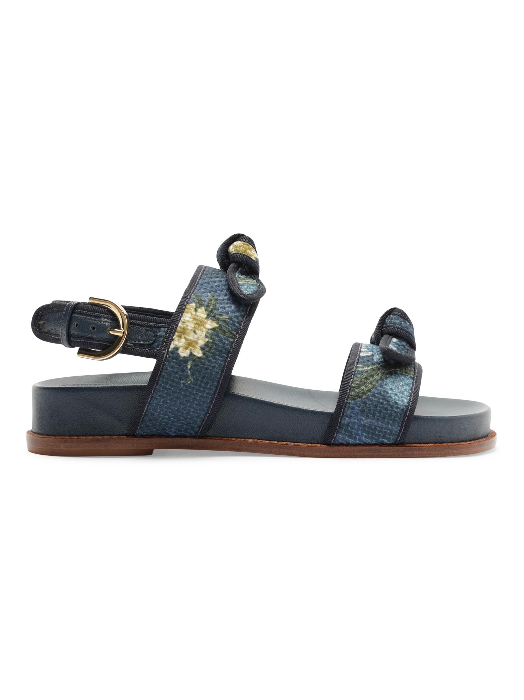 Alexandre Birman Women's 35MM Raffia Sport Sandals - Laguna Blue