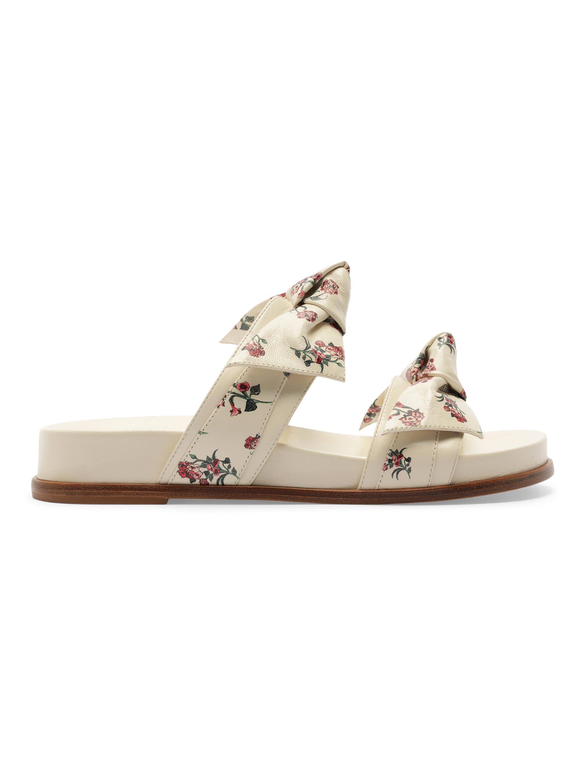 Alexandre Birman Women's Maxi Clarita 35MM Floral Leather Sandals - Off Quebrada