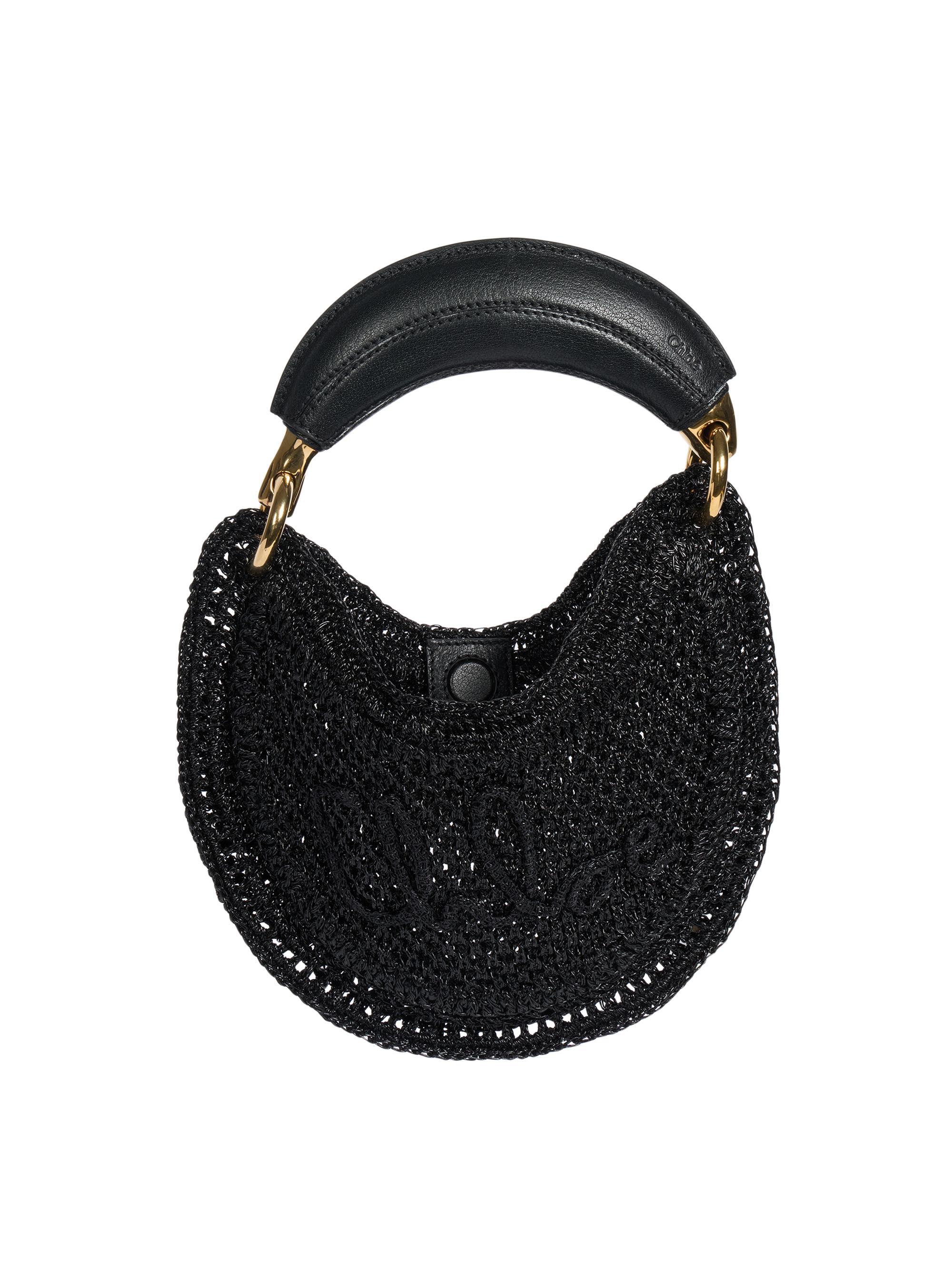 Chloé Mini Summer Banana Glitter Crochet Top Handle Bag | Saks