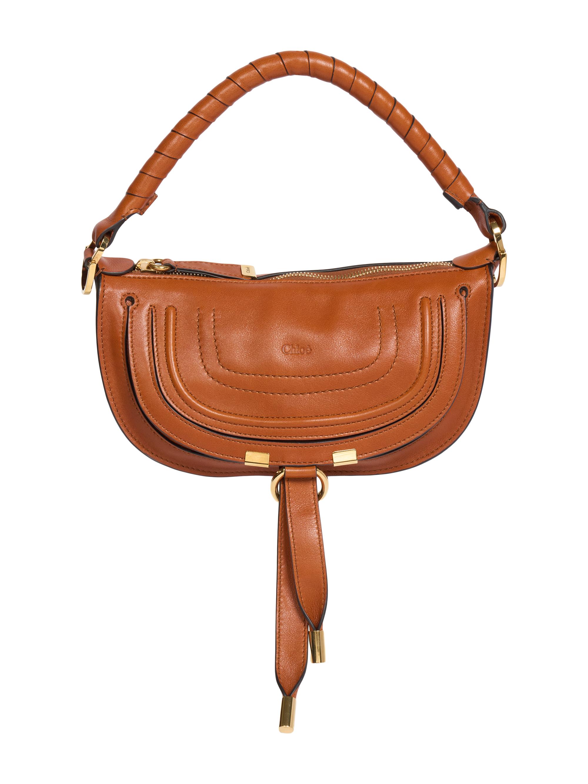 Chloé Women's Mini Marcie Leather Shoulder Bag - Clay Brown