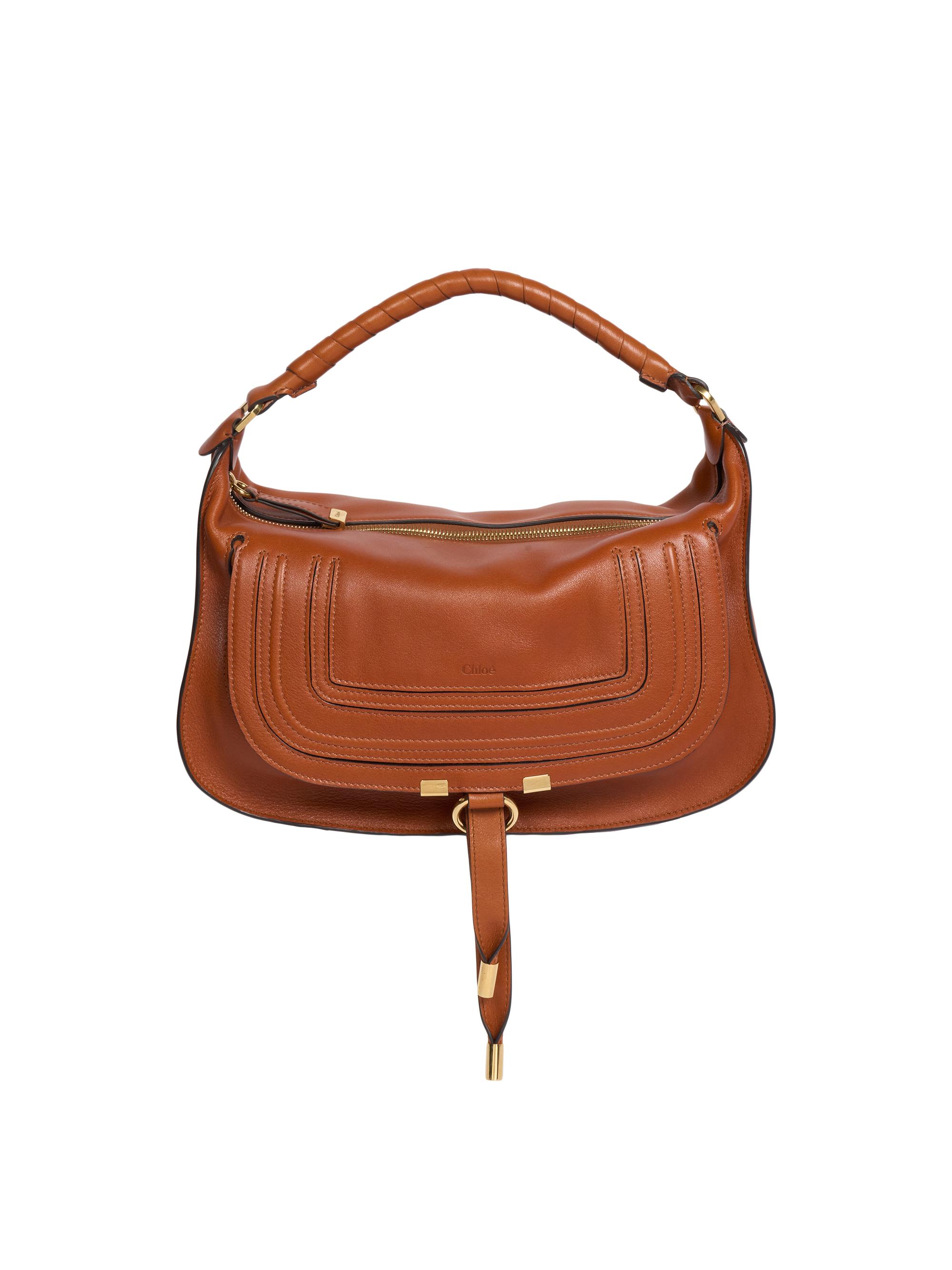 Chloé Women's  Marcie Smooth Leather Shoulder Bag - Clay Brown
