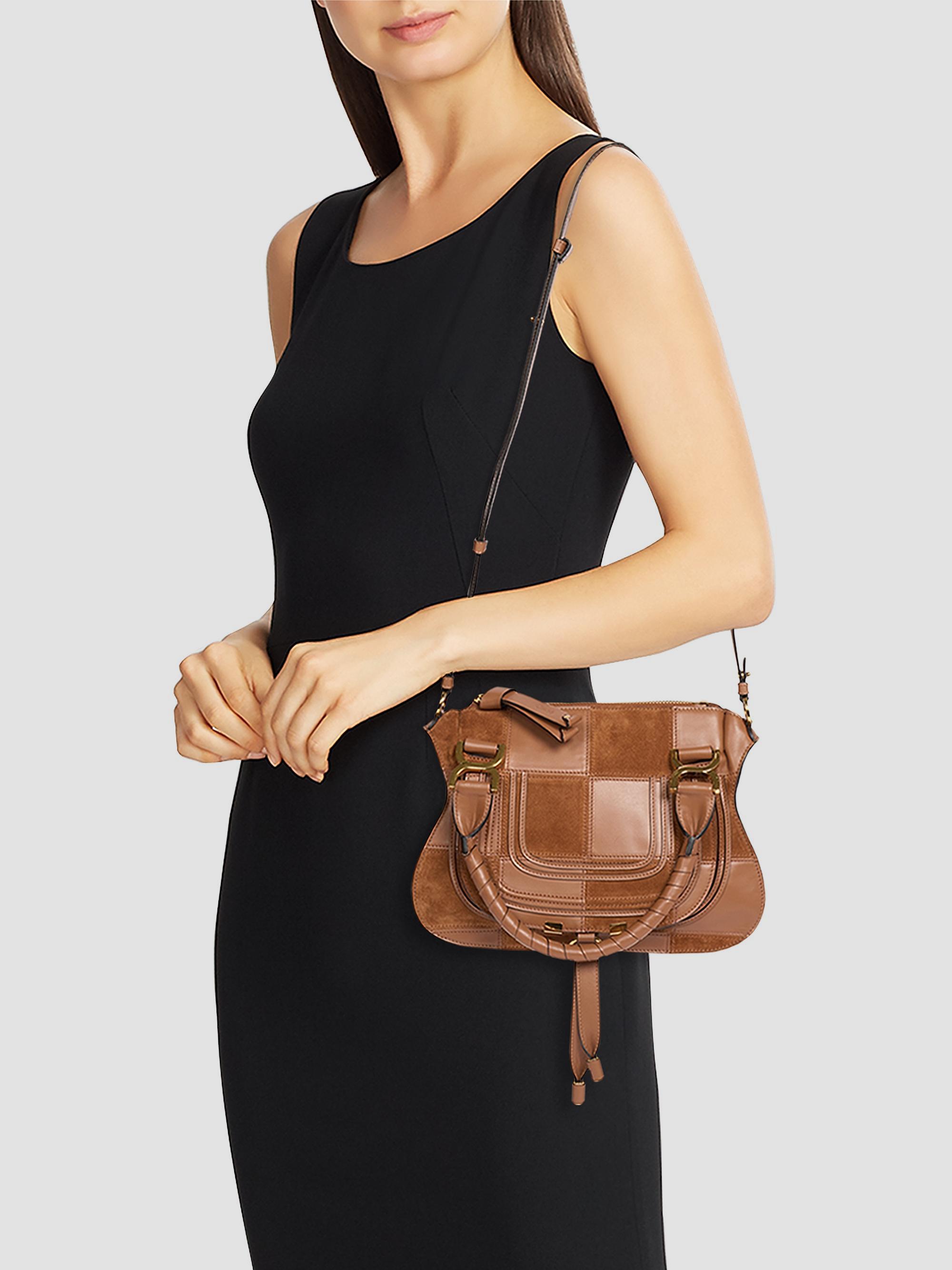 Chloé Medium Marcie Patchwork Leather & Suede Saddle Bag | Saks