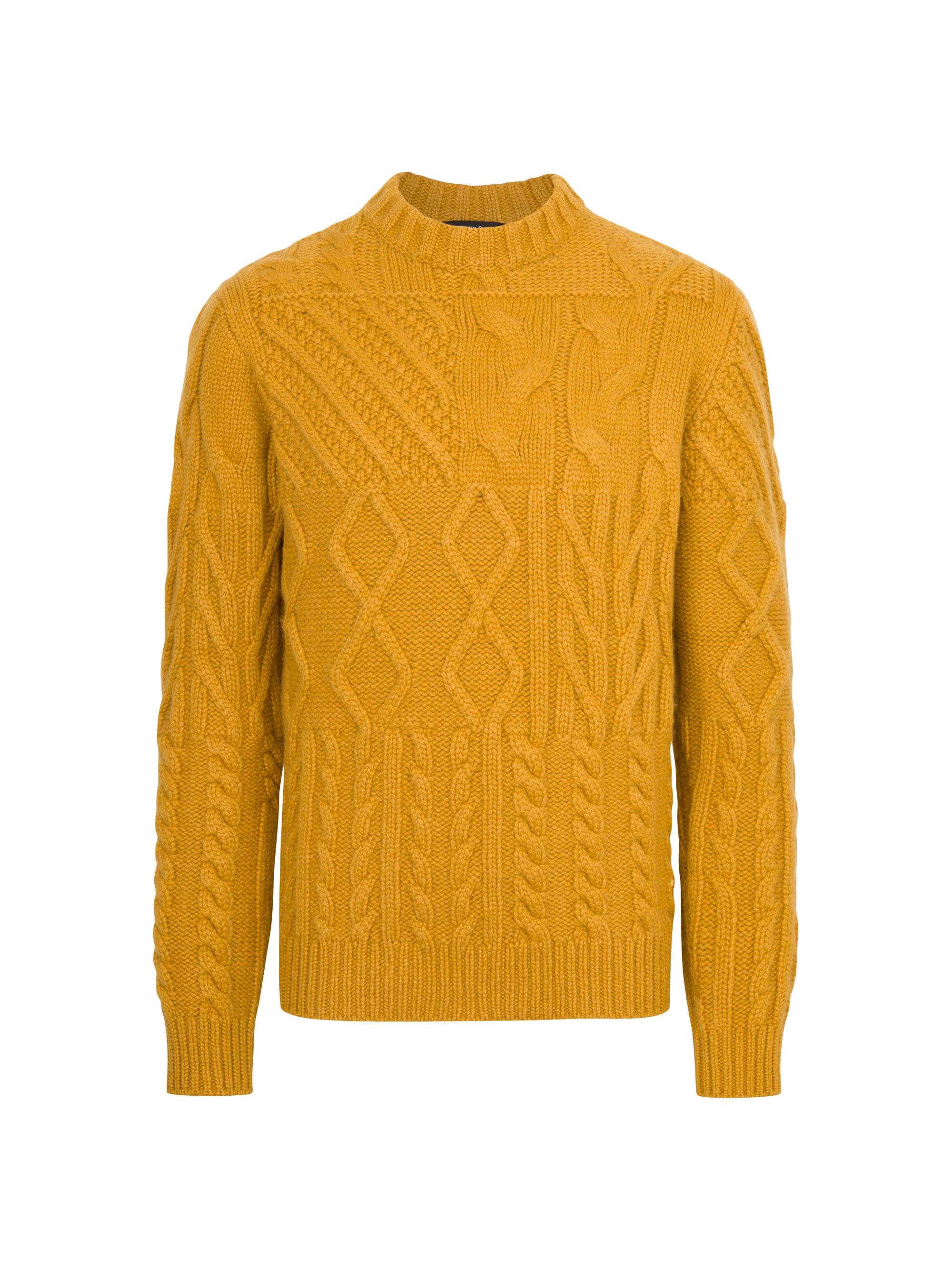 Stefano Ricci Men's Refined Crew Neck Sweater - Yellow