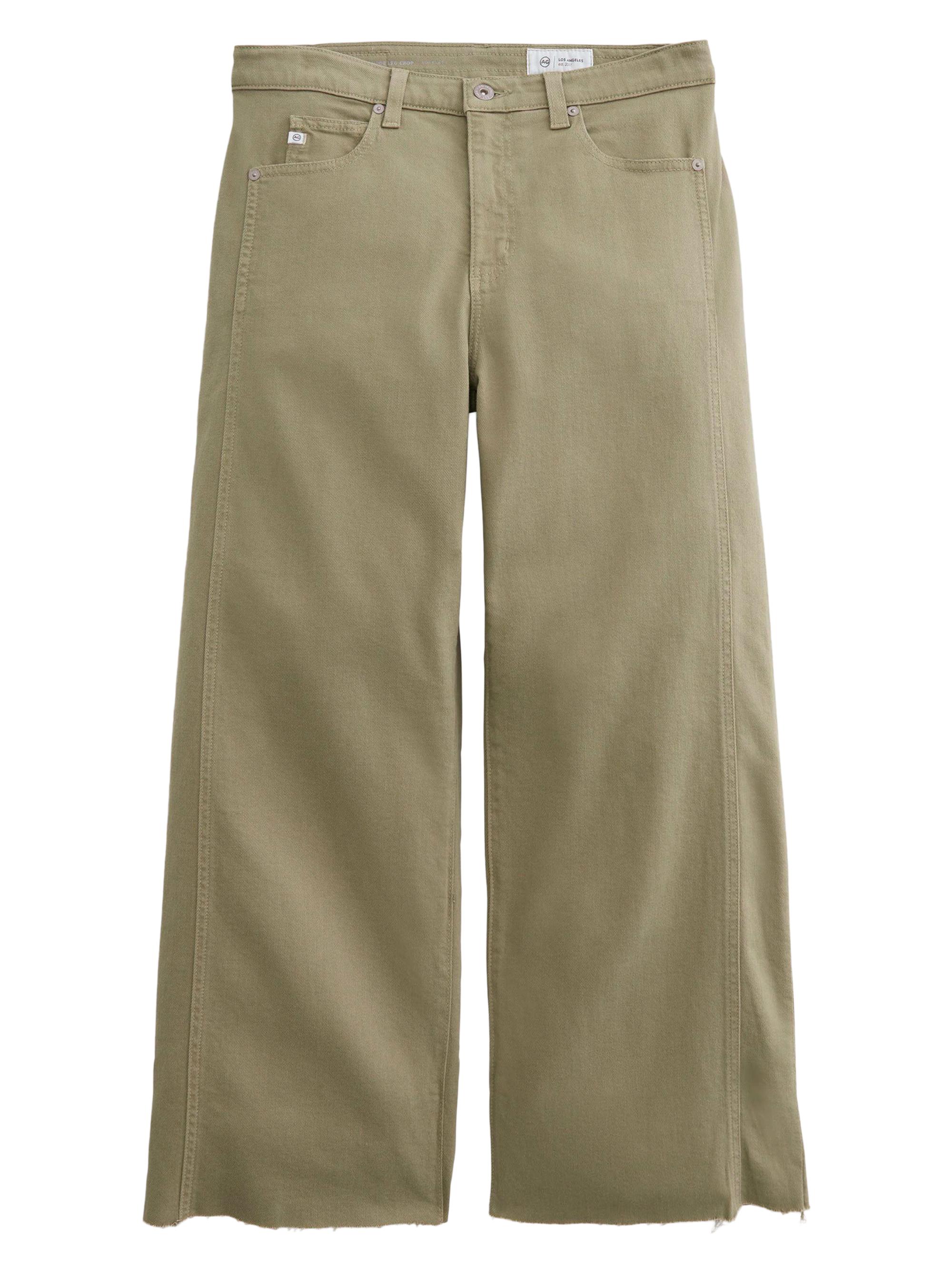 AG Jeans Women's Saige Wide-Leg Crop Jeans - Dusty Sage