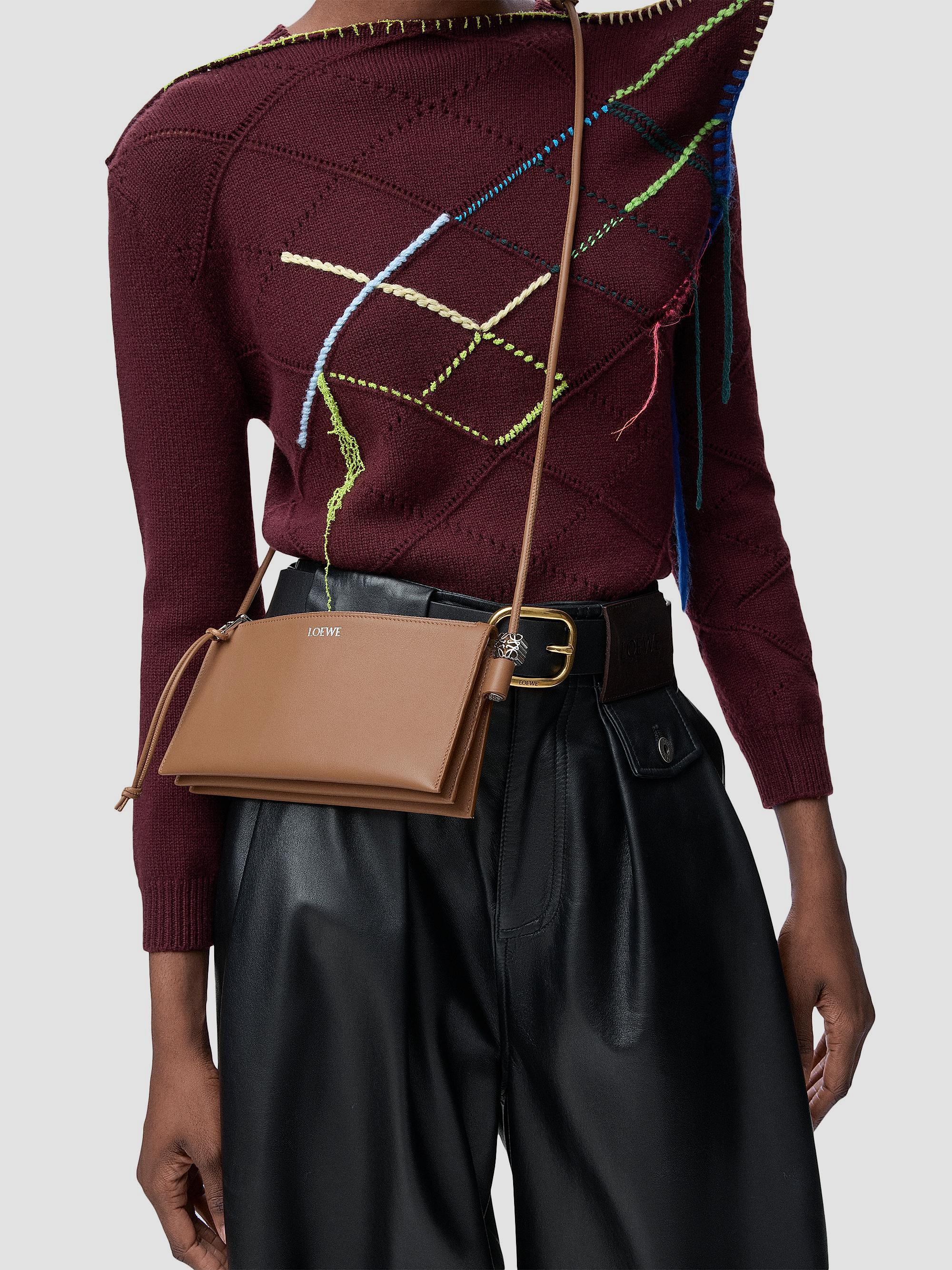 LOEWE Women's Joya Leather Crossbody Bag - Mocha | Thumbnail 2