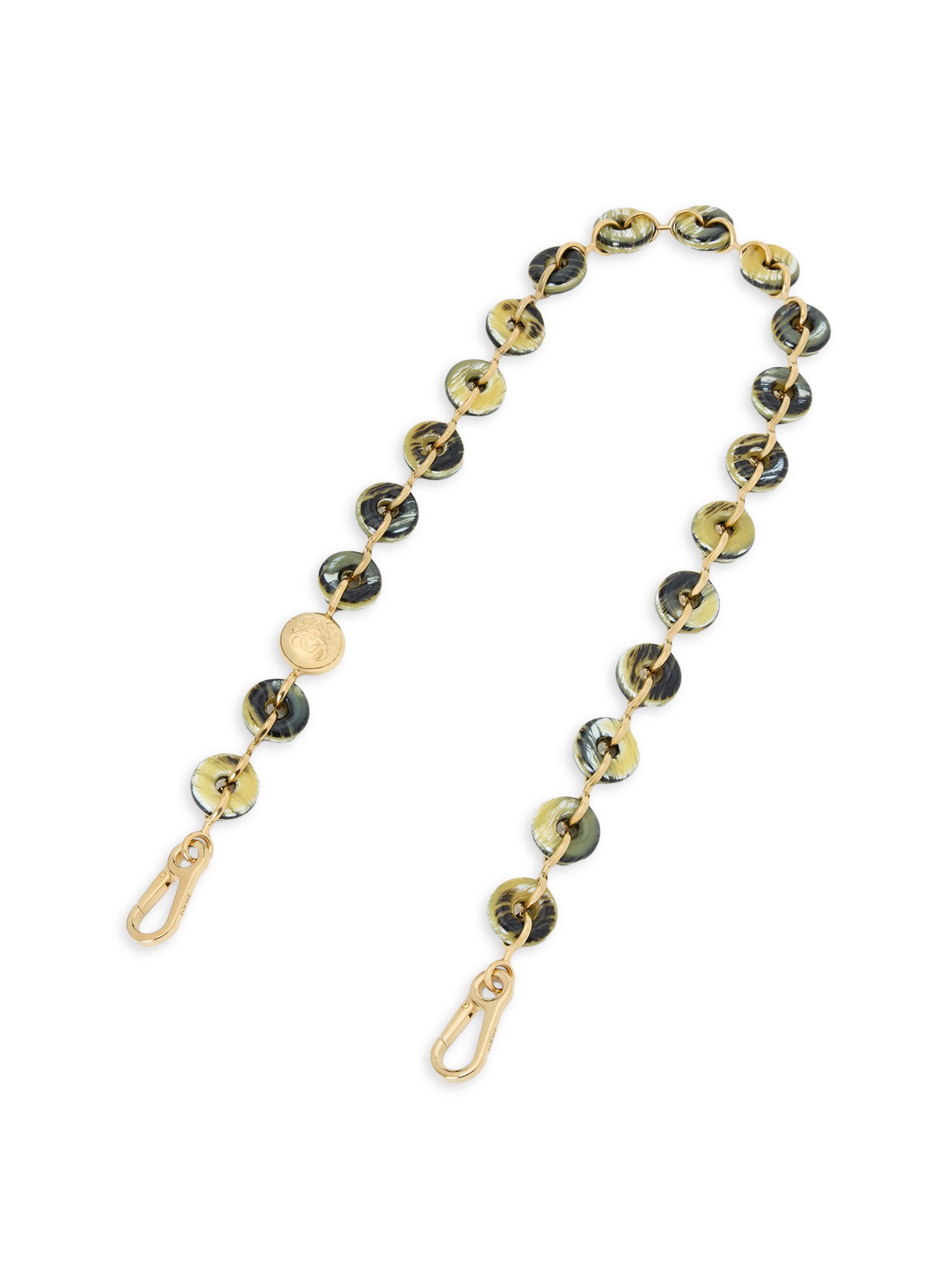 LOEWE Women's Donut Chain Strap - Black Beige