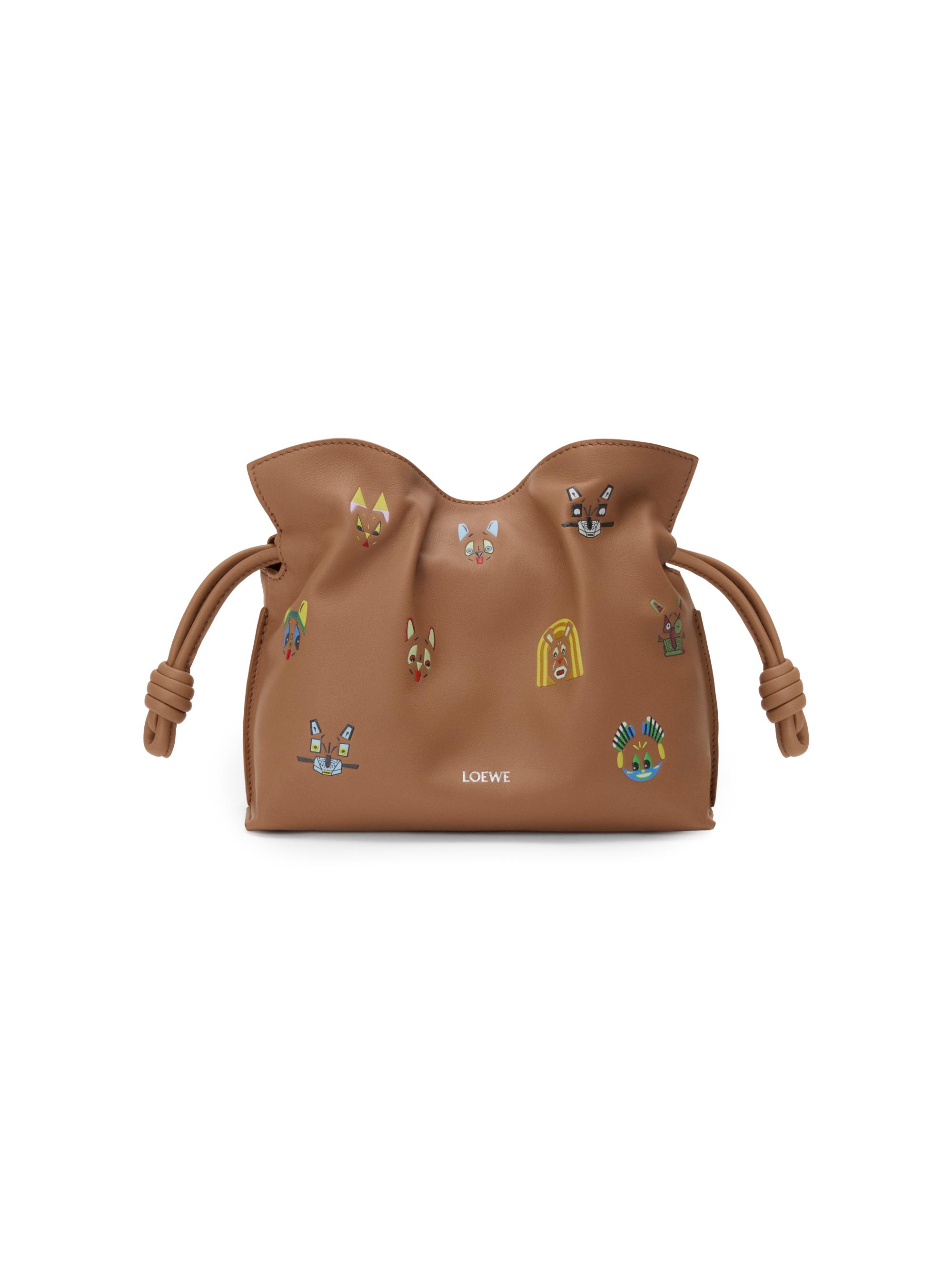 LOEWE LOEWE x Louis Wain Mini Cats Flamenco Mini Leather Clutch