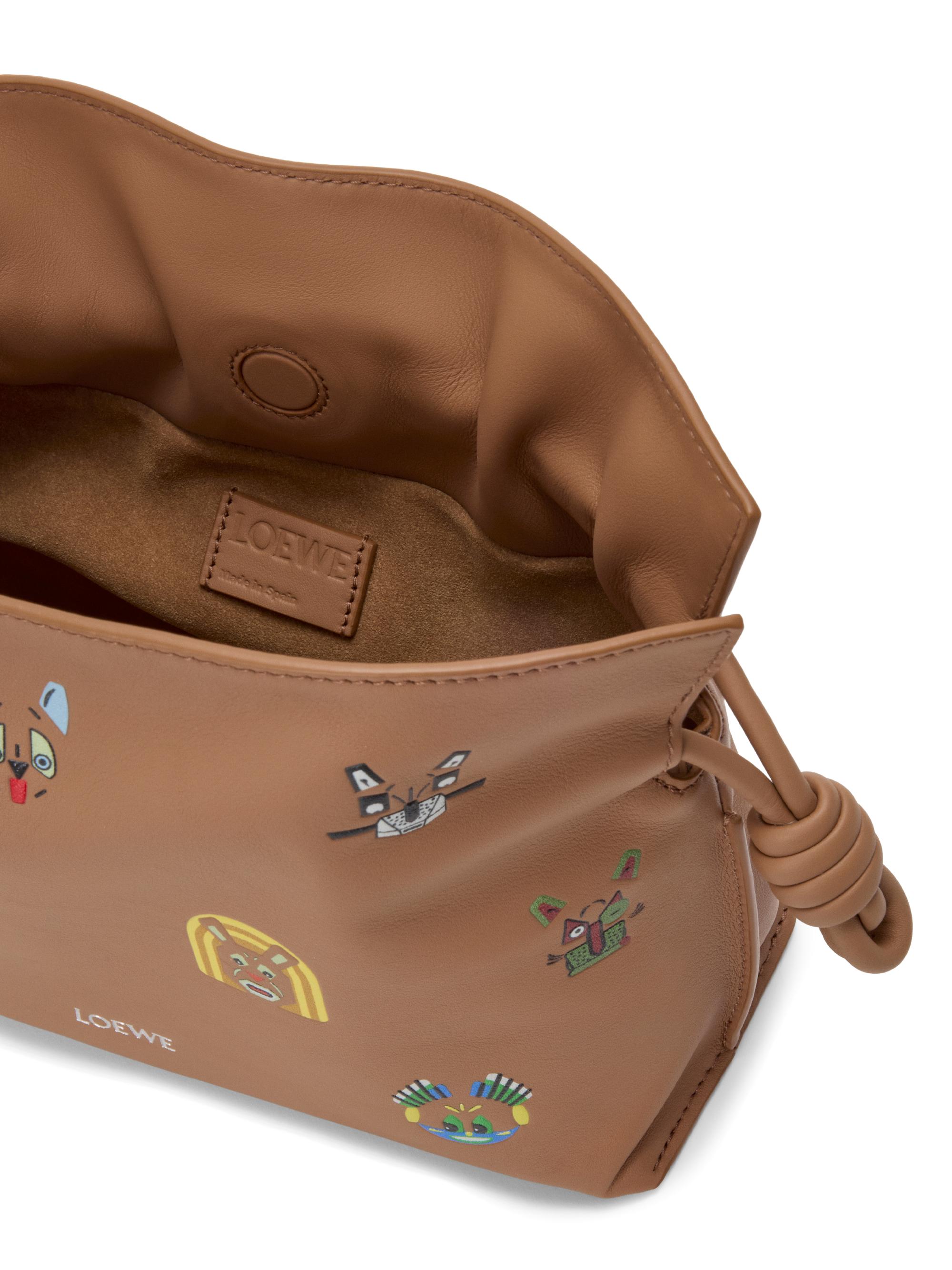 LOEWE LOEWE x Louis Wain Mini Cats Flamenco Mini Leather Clutch