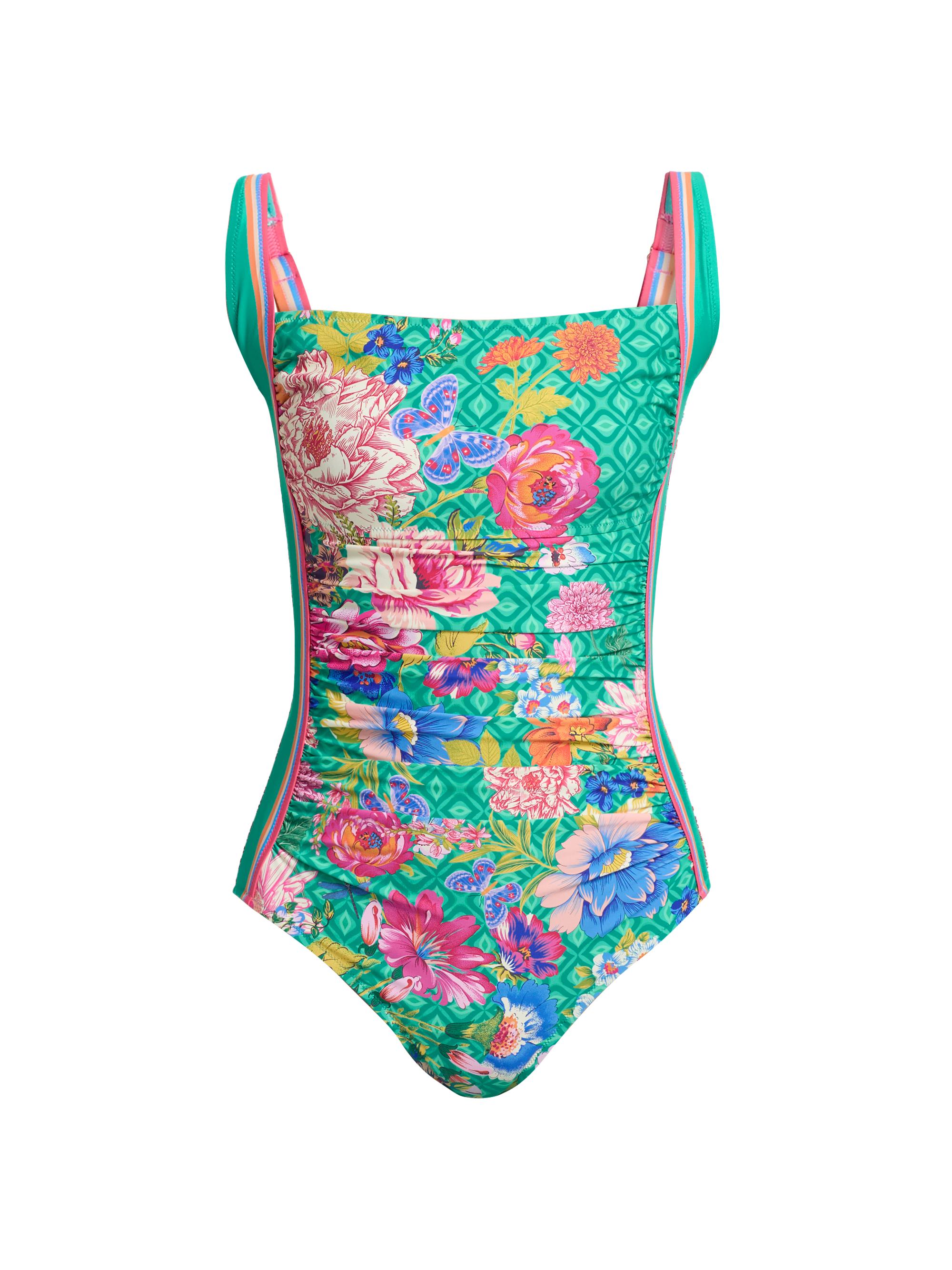 Johnny Was Women's Marilyn Sweetspire Print Ruched One-Piece Swimsuit - Sweetspire