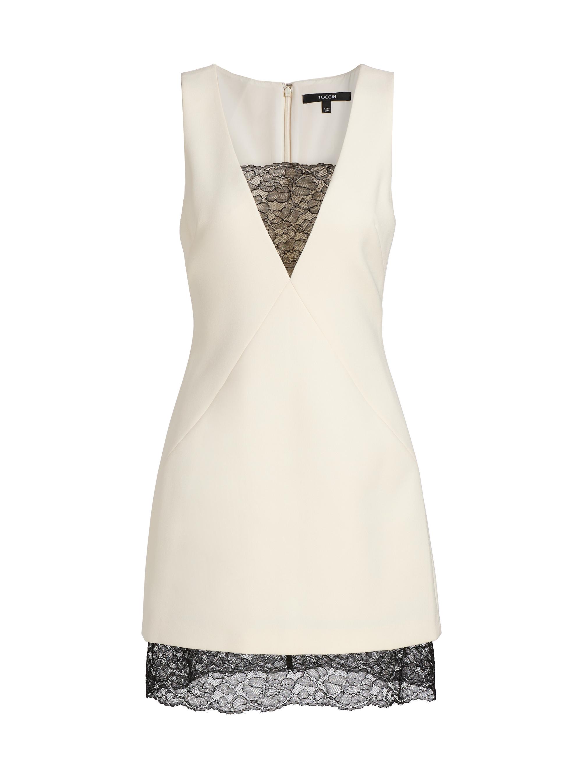Toccin Melody Corset Cotton-Blend Midi-Dress | Saks Fifth Avenue