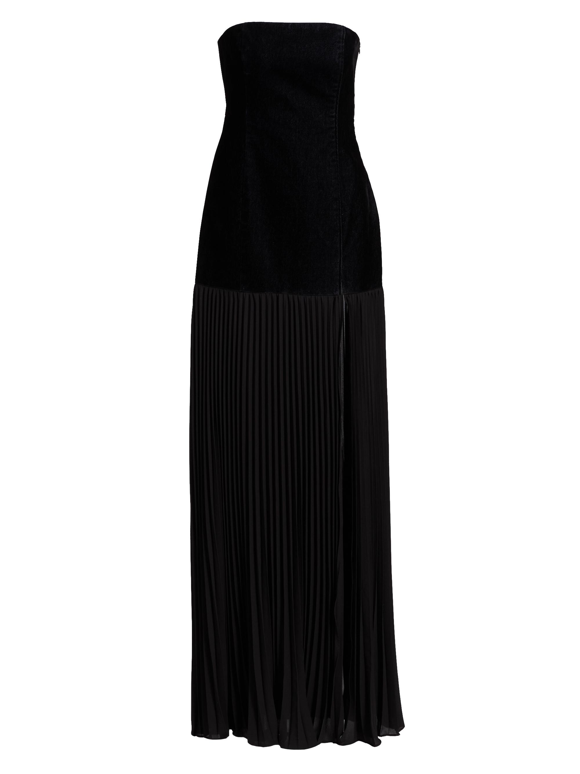 Toccin Women's Lina Strapless Sculpted Maxi Dress - Jet